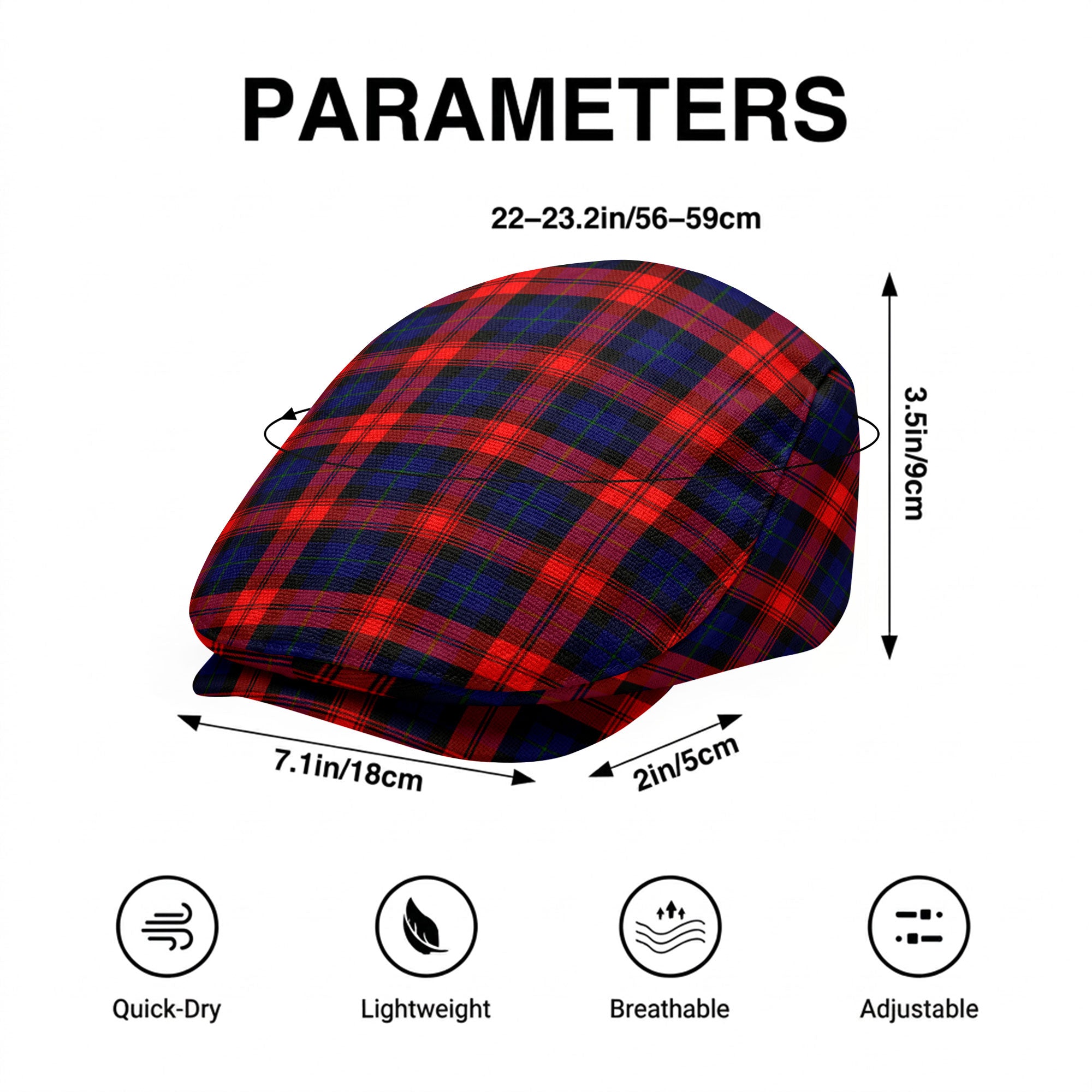 McLachlan Modern Tartan Flat Caps