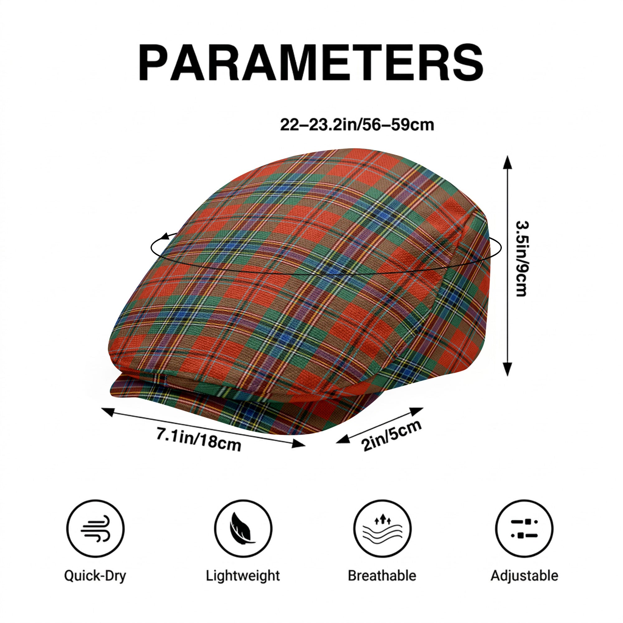 McLean of Duart Ancient Tartan Flat Caps