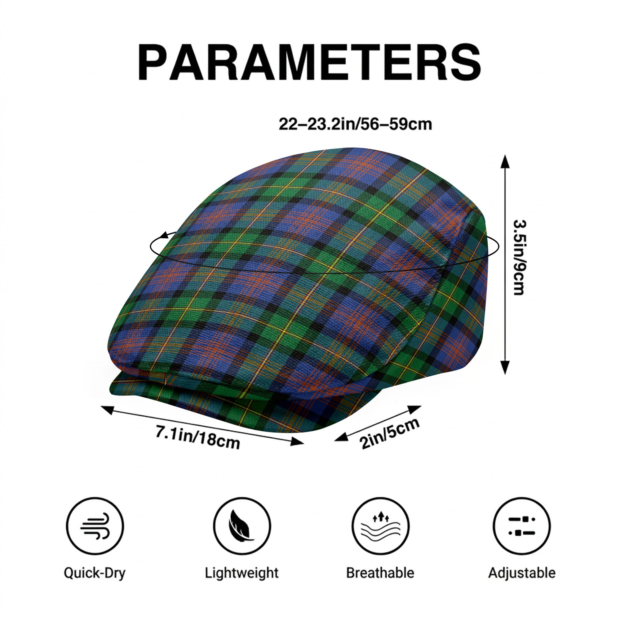 McLennan Ancient Tartan Flat Caps