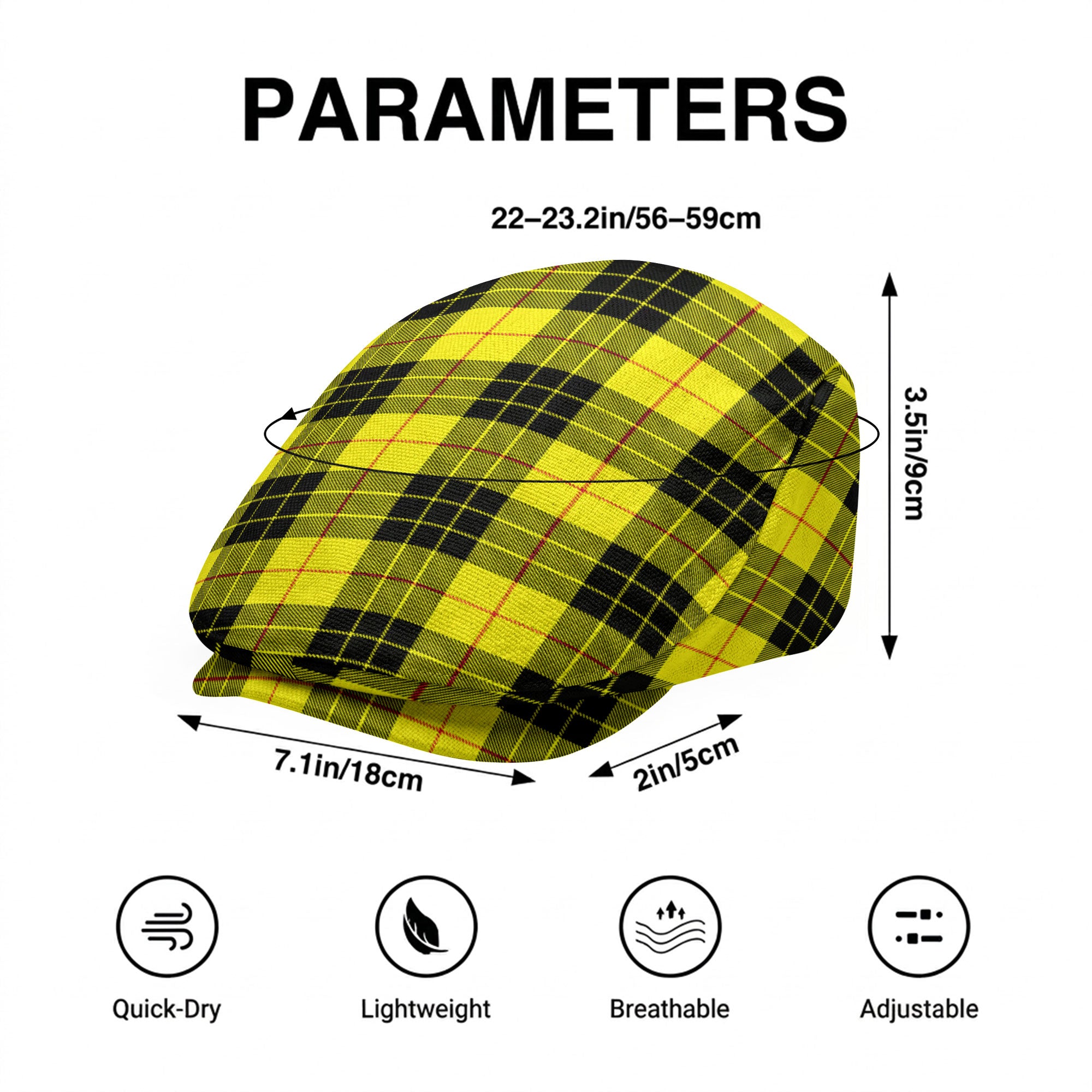 McLeod of Lewis Modern Tartan Flat Caps