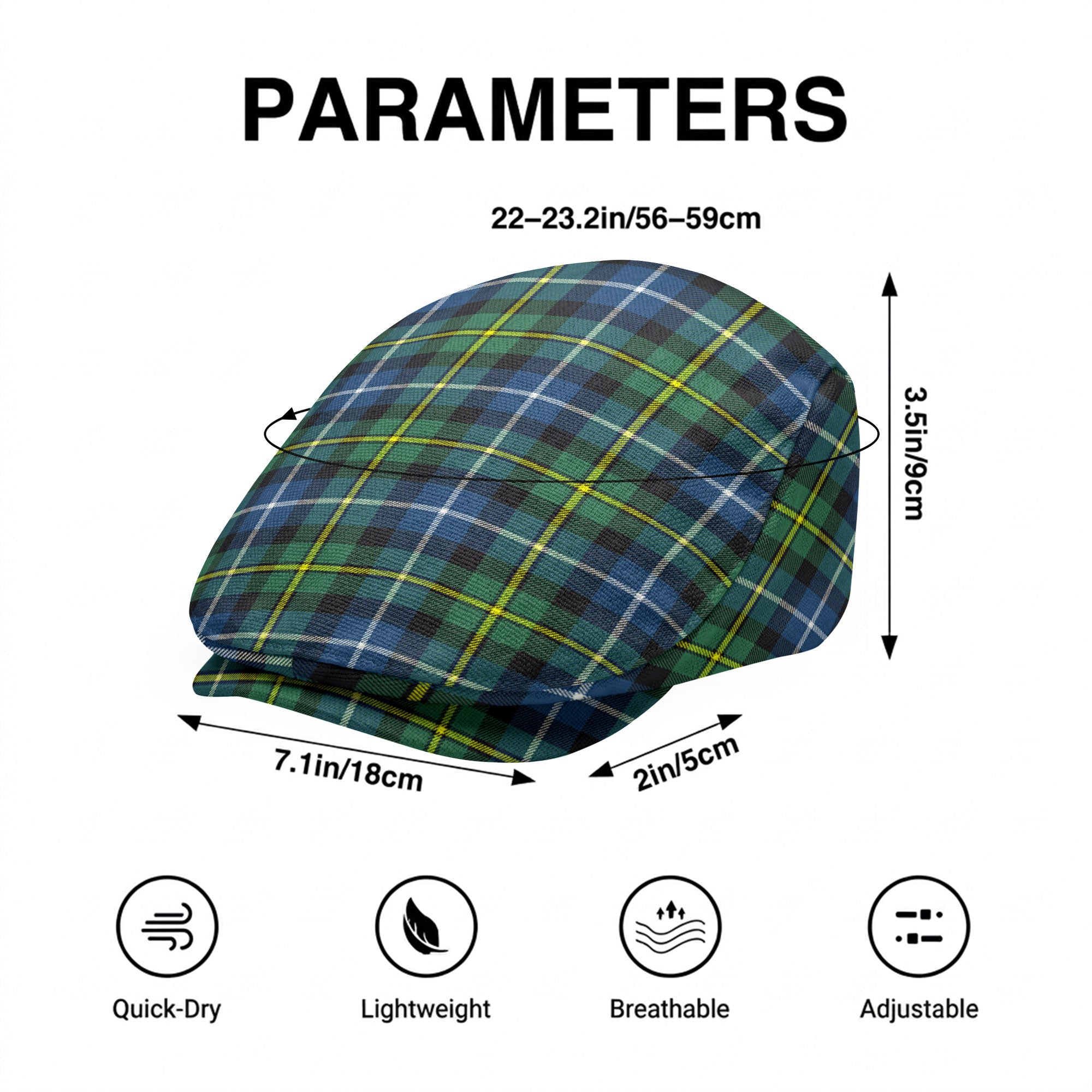 McNeil of Barra Ancient Tartan Flat Caps