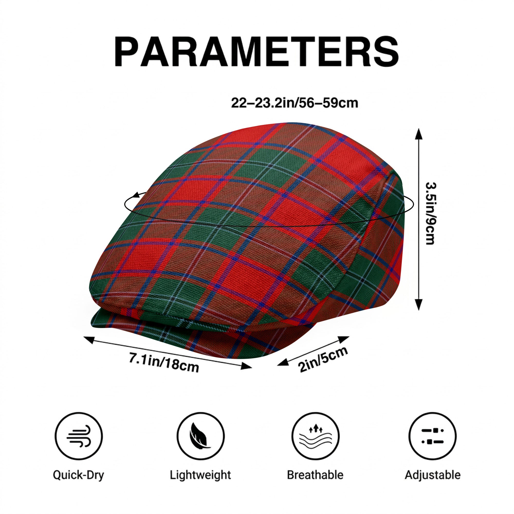 McPhail Clan Tartan Flat Caps