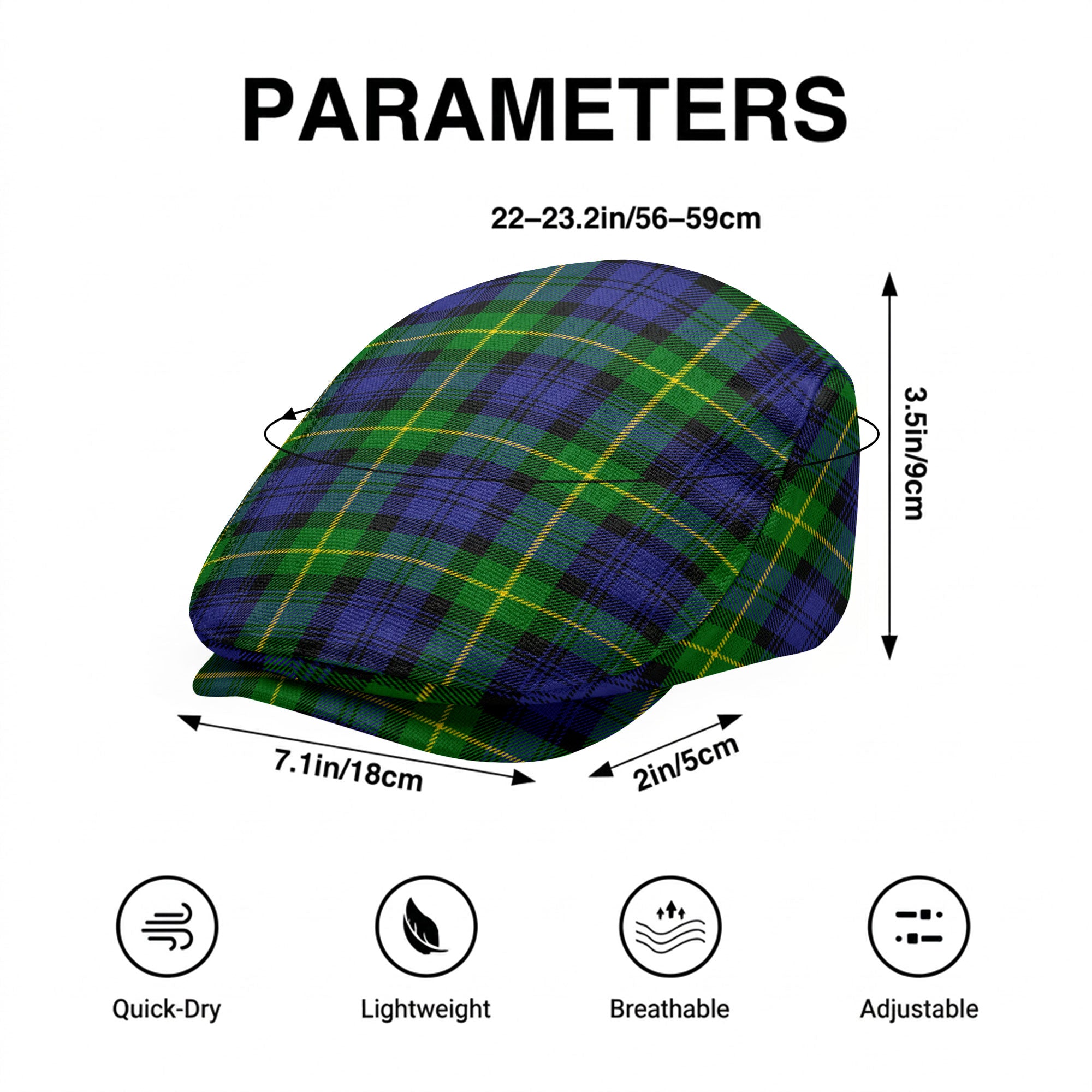 Meldrum Tartan Flat Caps