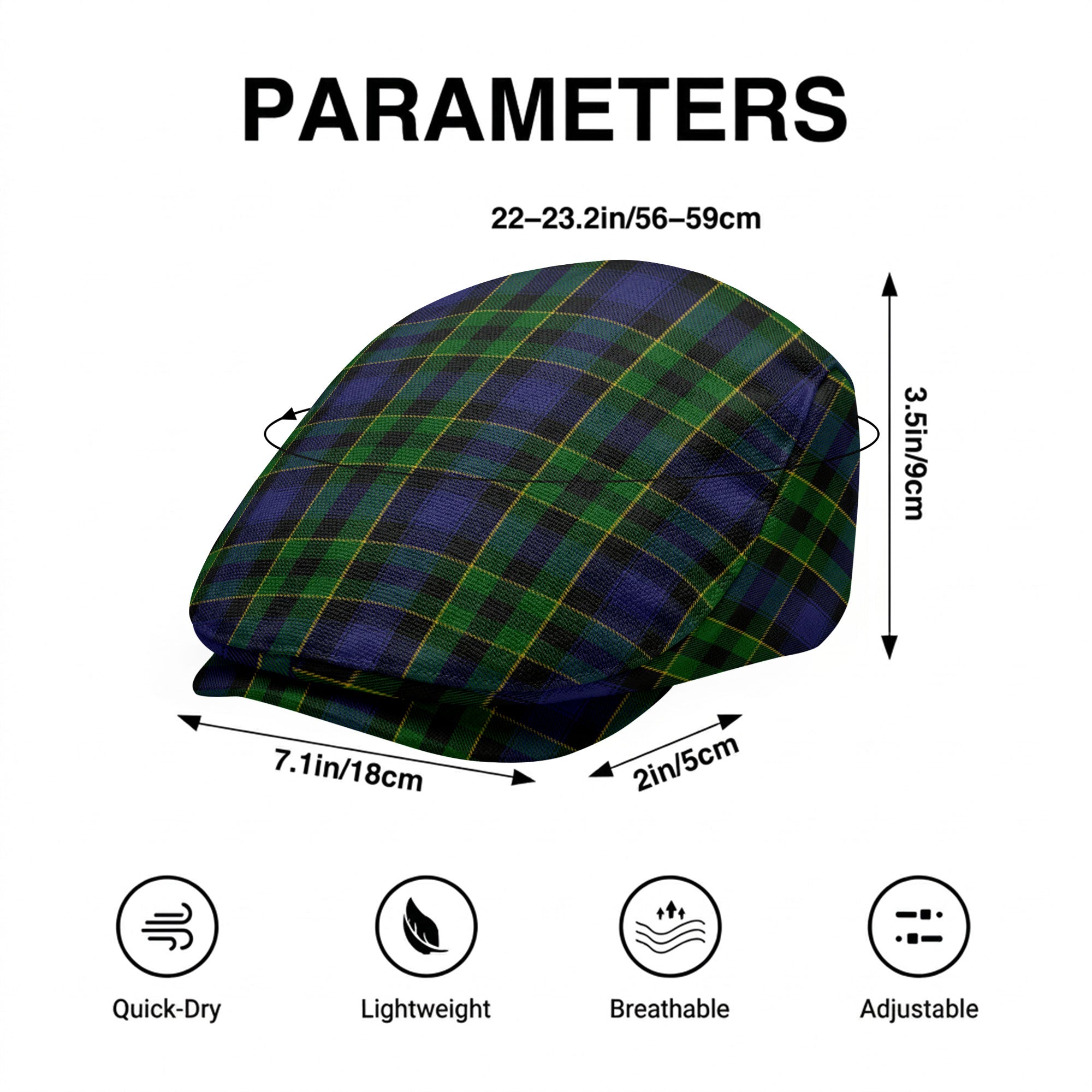 Mowat Modern Tartan Flat Caps
