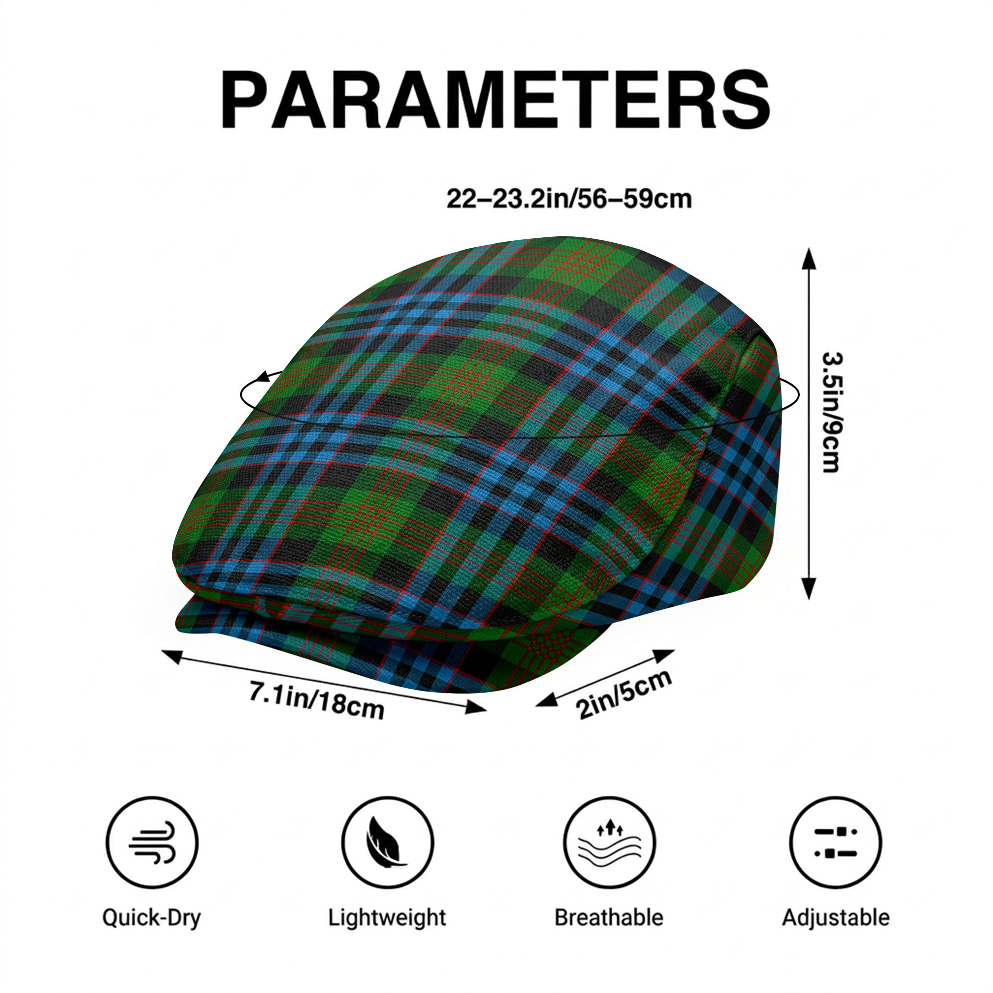 Newlands Tartan Flat Caps