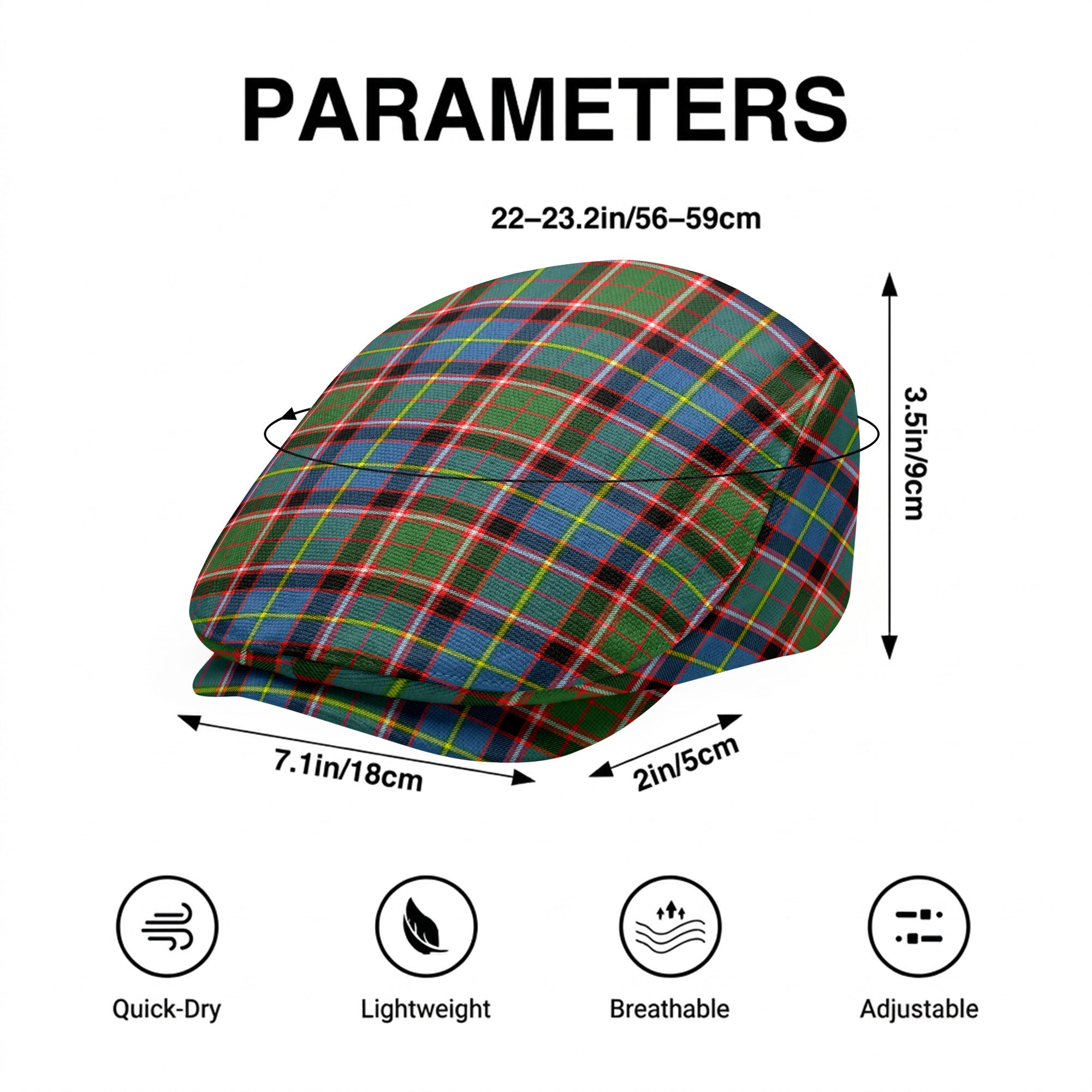 Norvel (or Norvill) Tartan Flat Caps