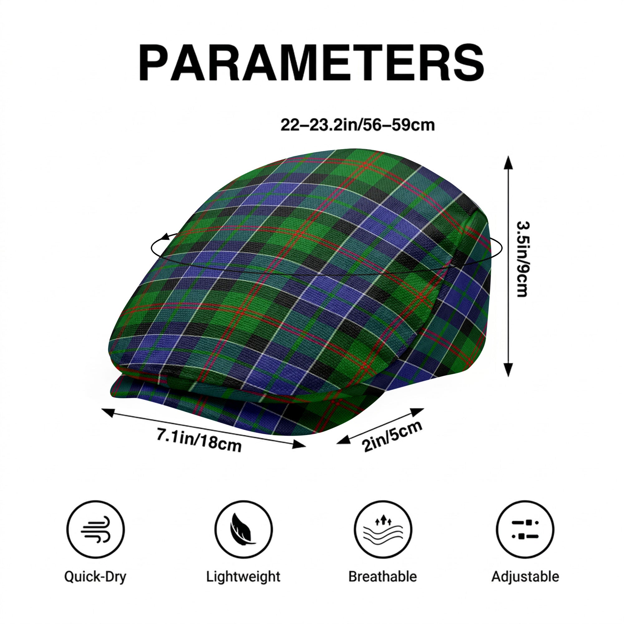 Paterson Tartan Flat Caps