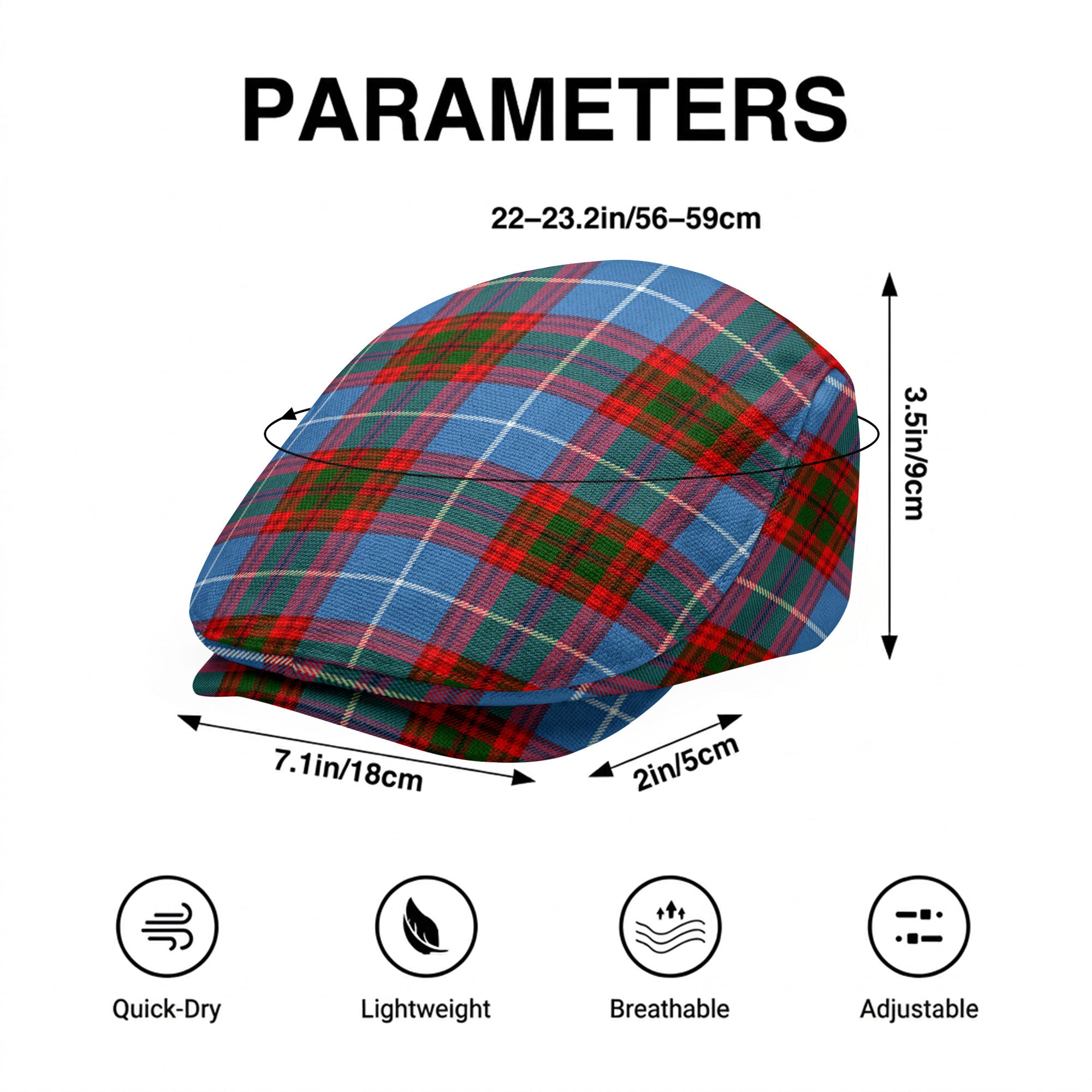 Pentland Tartan Flat Caps