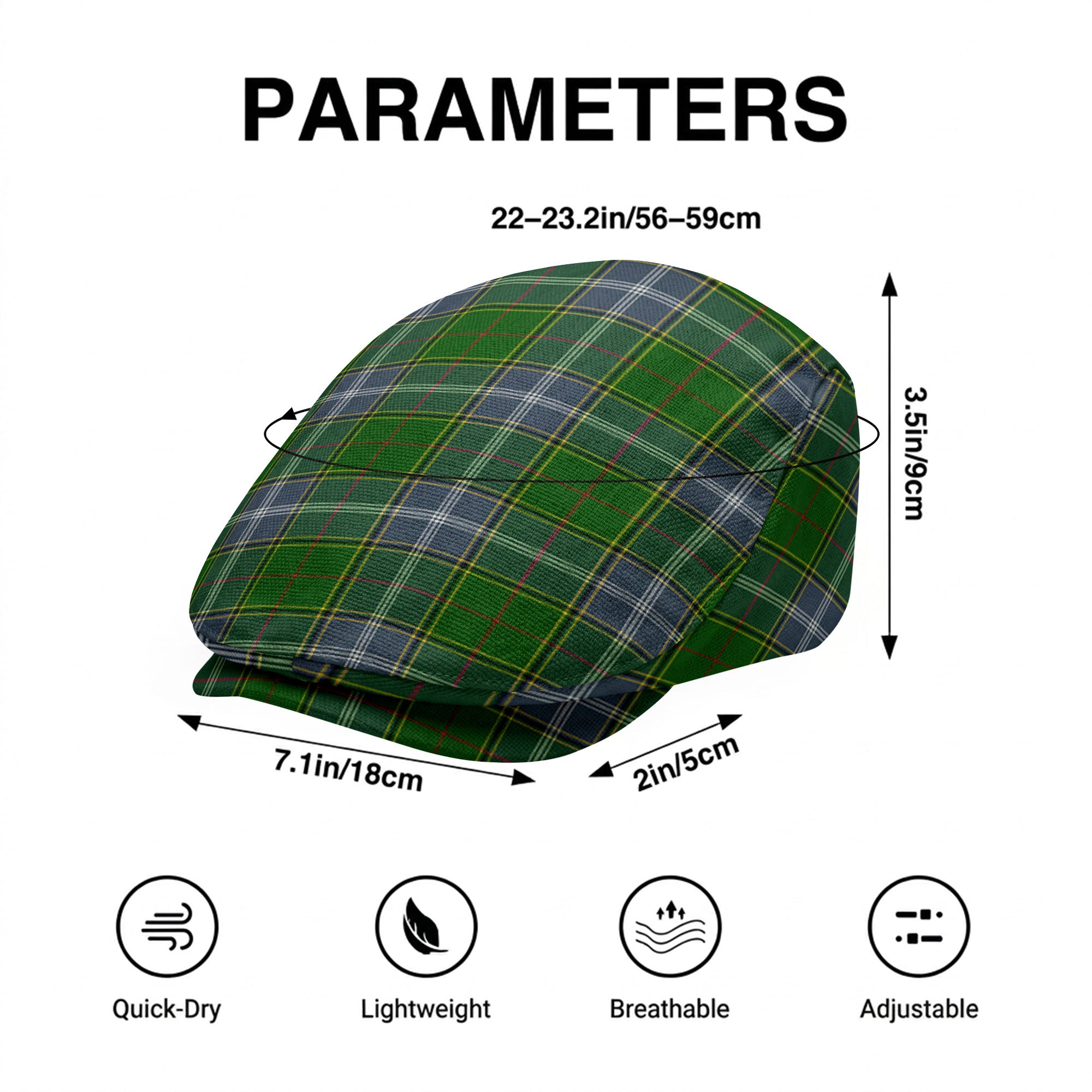 Pringle Tartan Flat Caps
