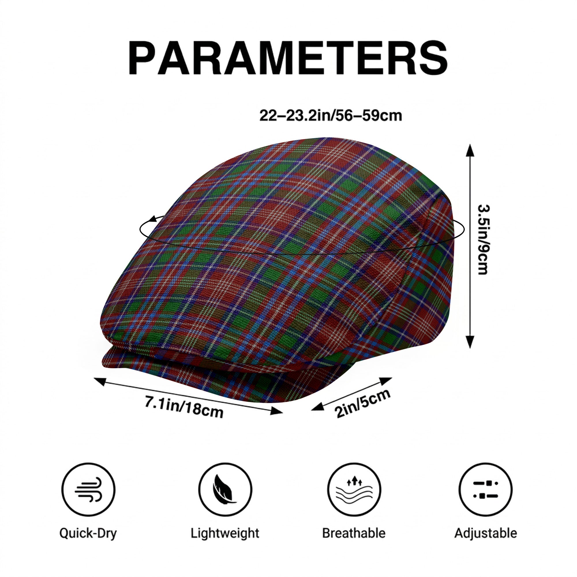 Ritchie Tartan Flat Caps