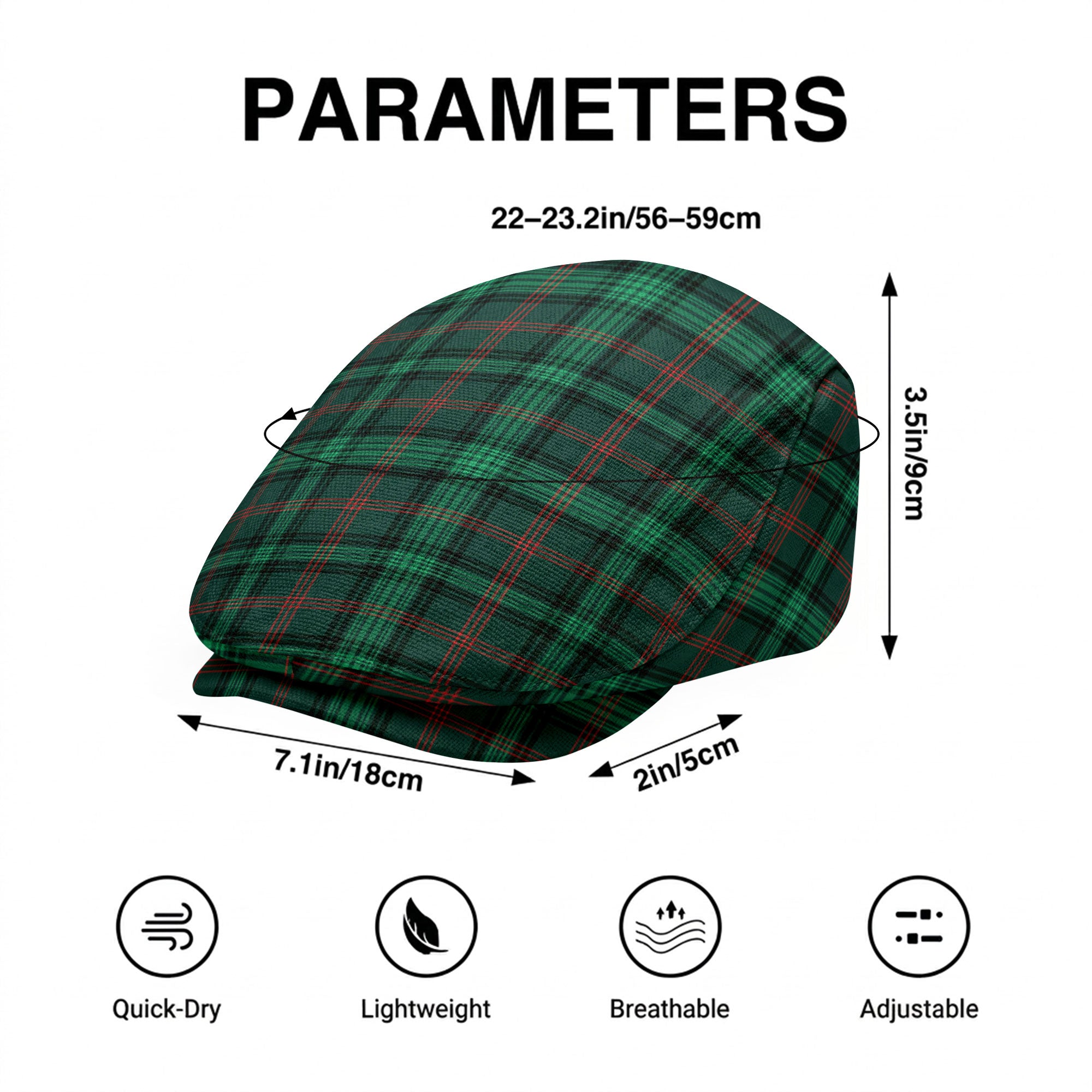 Ross Hunting Modern Tartan Flat Caps