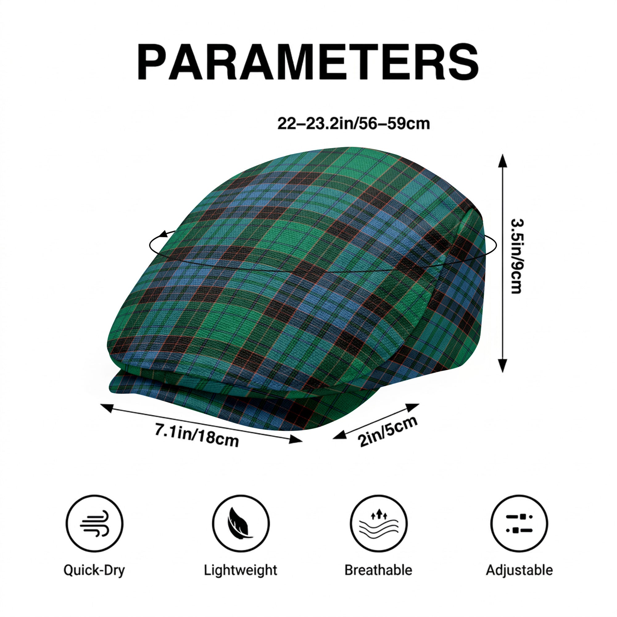 Stewart Old Ancient Tartan Flat Caps