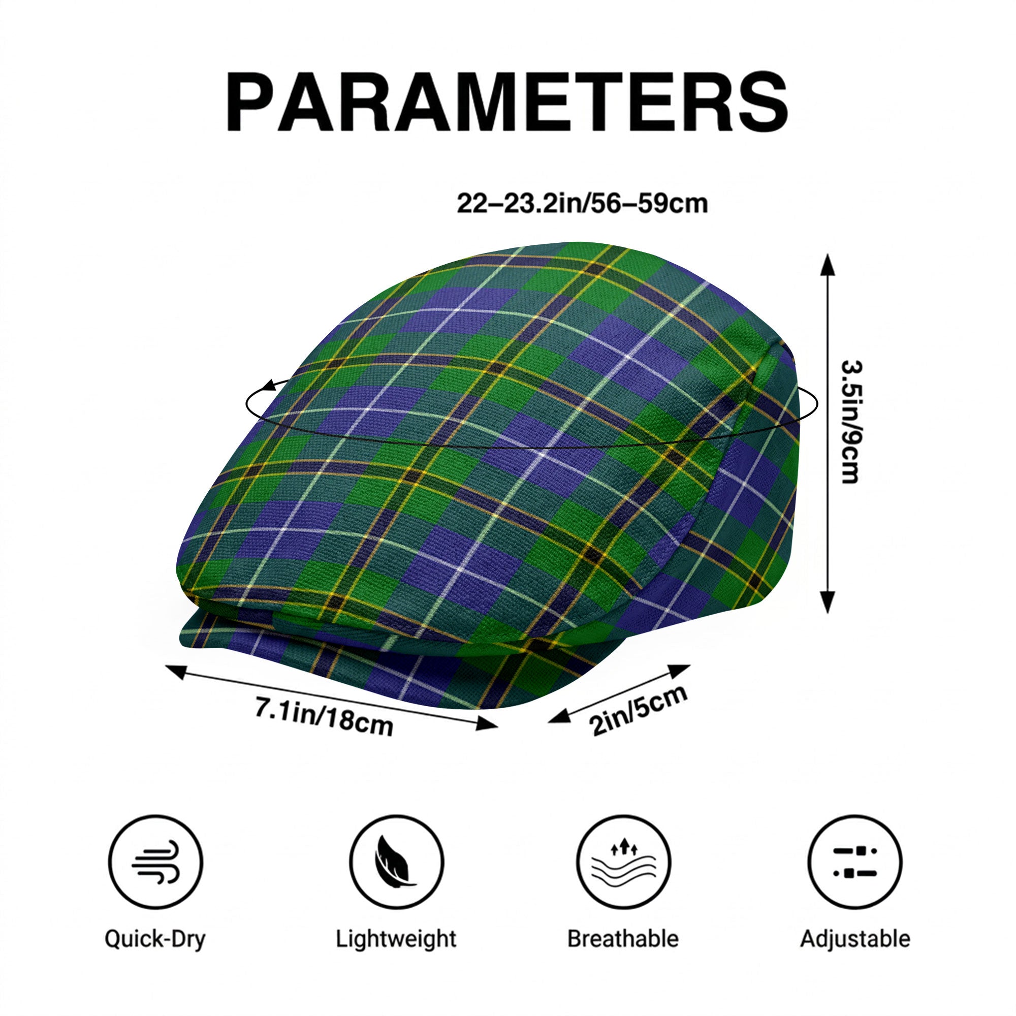 Turnbull Hunting Tartan Flat Caps