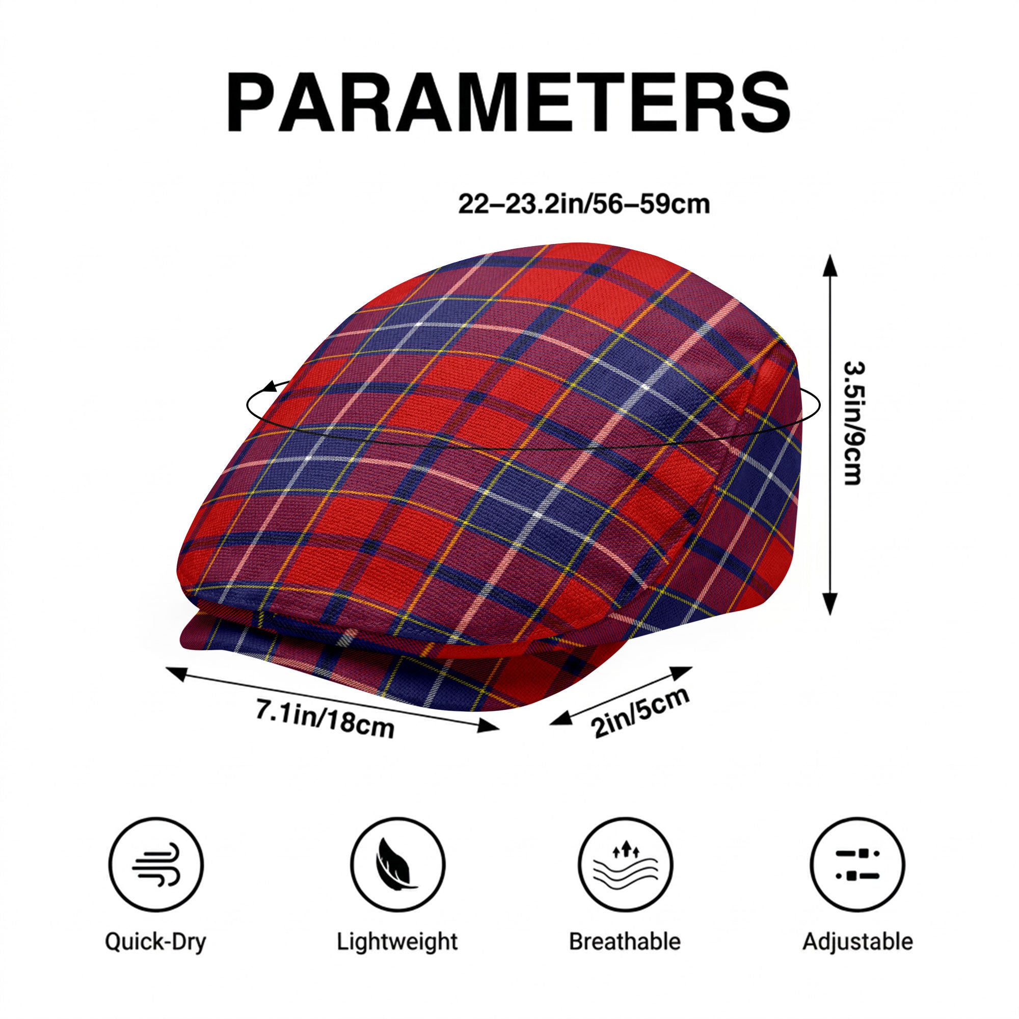 Wishart Dress Tartan Flat Caps