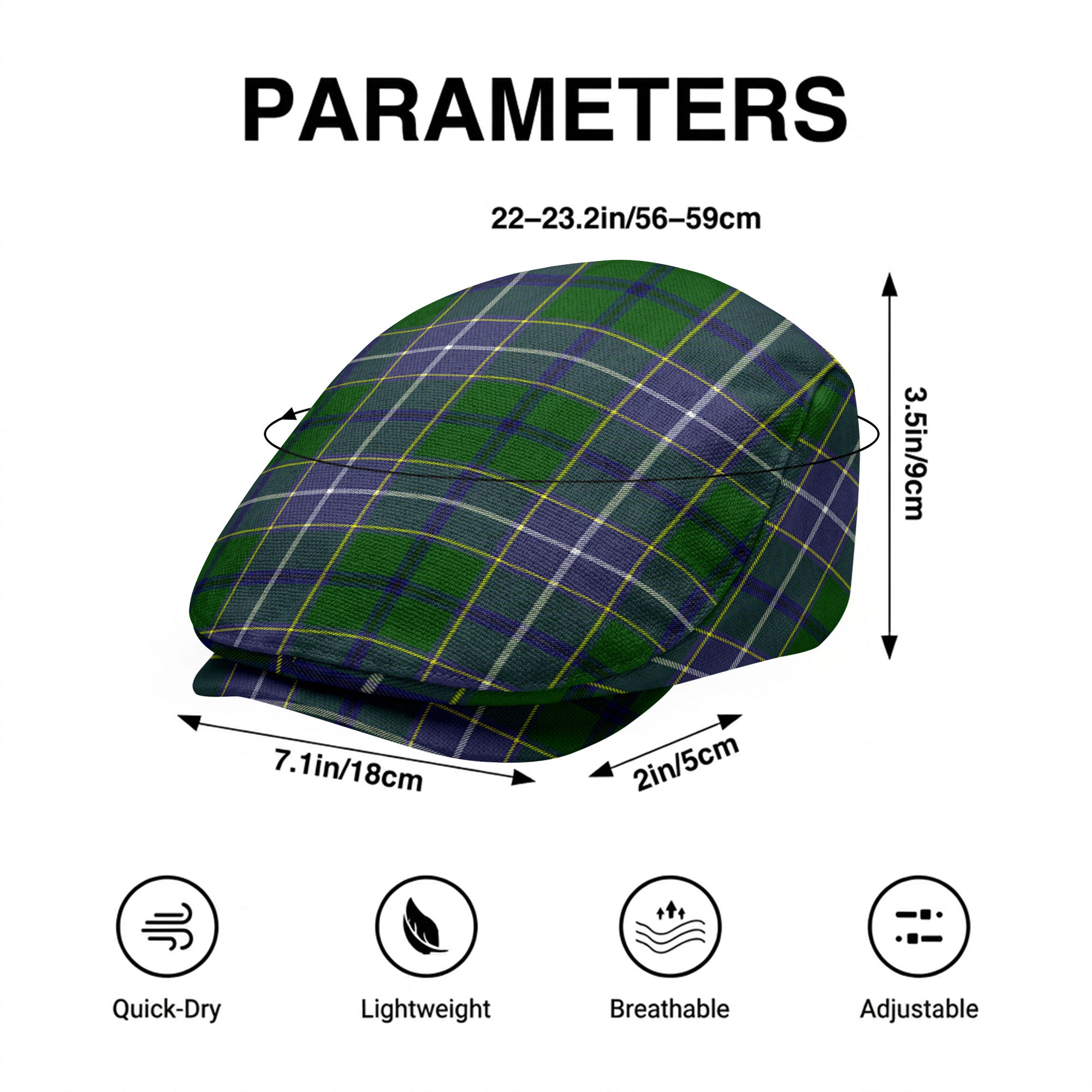 Wishart Hunting Tartan Flat Caps