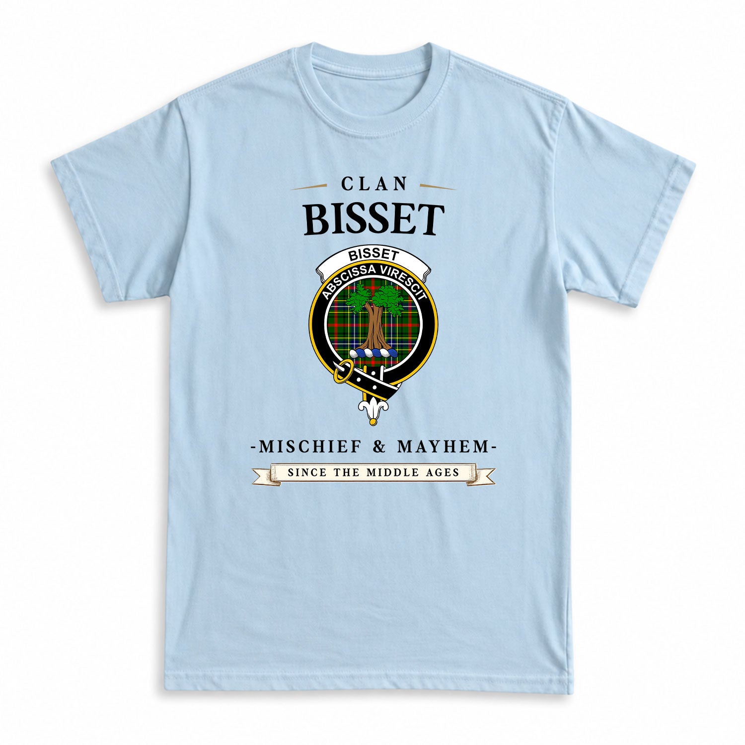 Bisset Tartan Crest Mischief and Mayhem T-shirt
