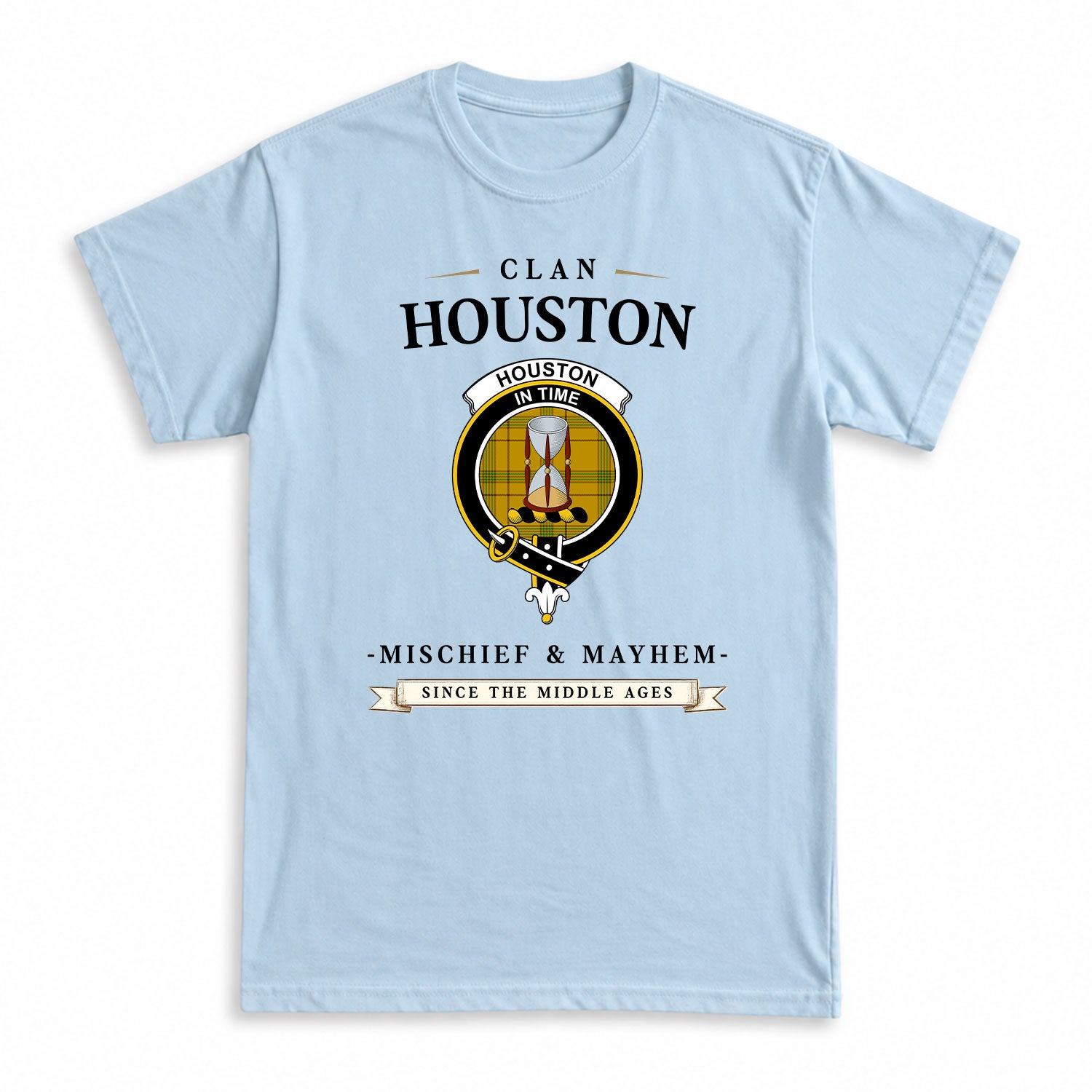 Houston Tartan Crest Mischief and Mayhem T-shirt