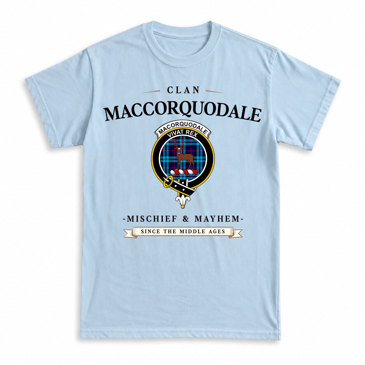 MacCorquodale Tartan Crest Mischief and Mayhem T-shirt