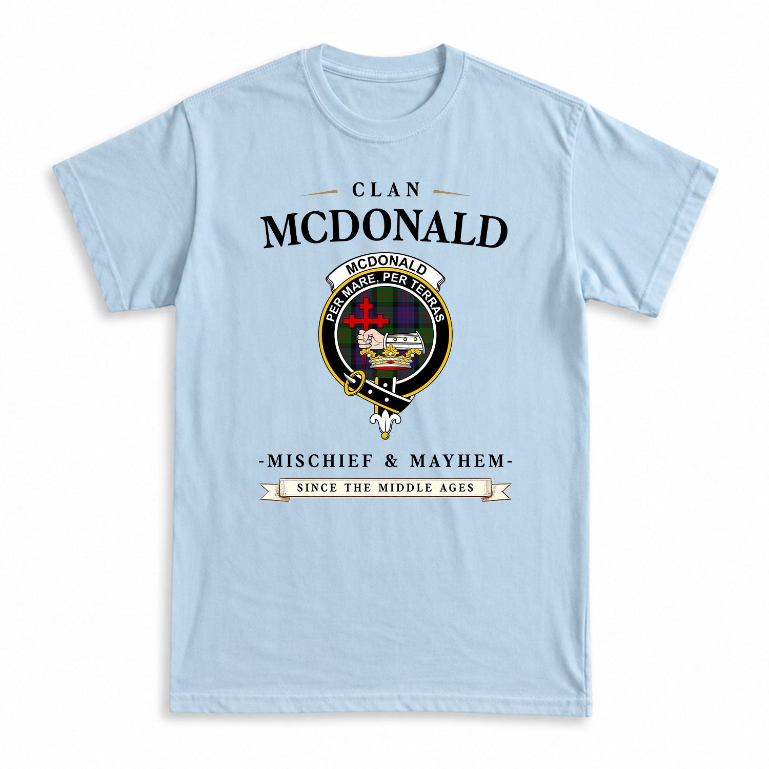 McDonald Tartan Crest Mischief and Mayhem T-shirt