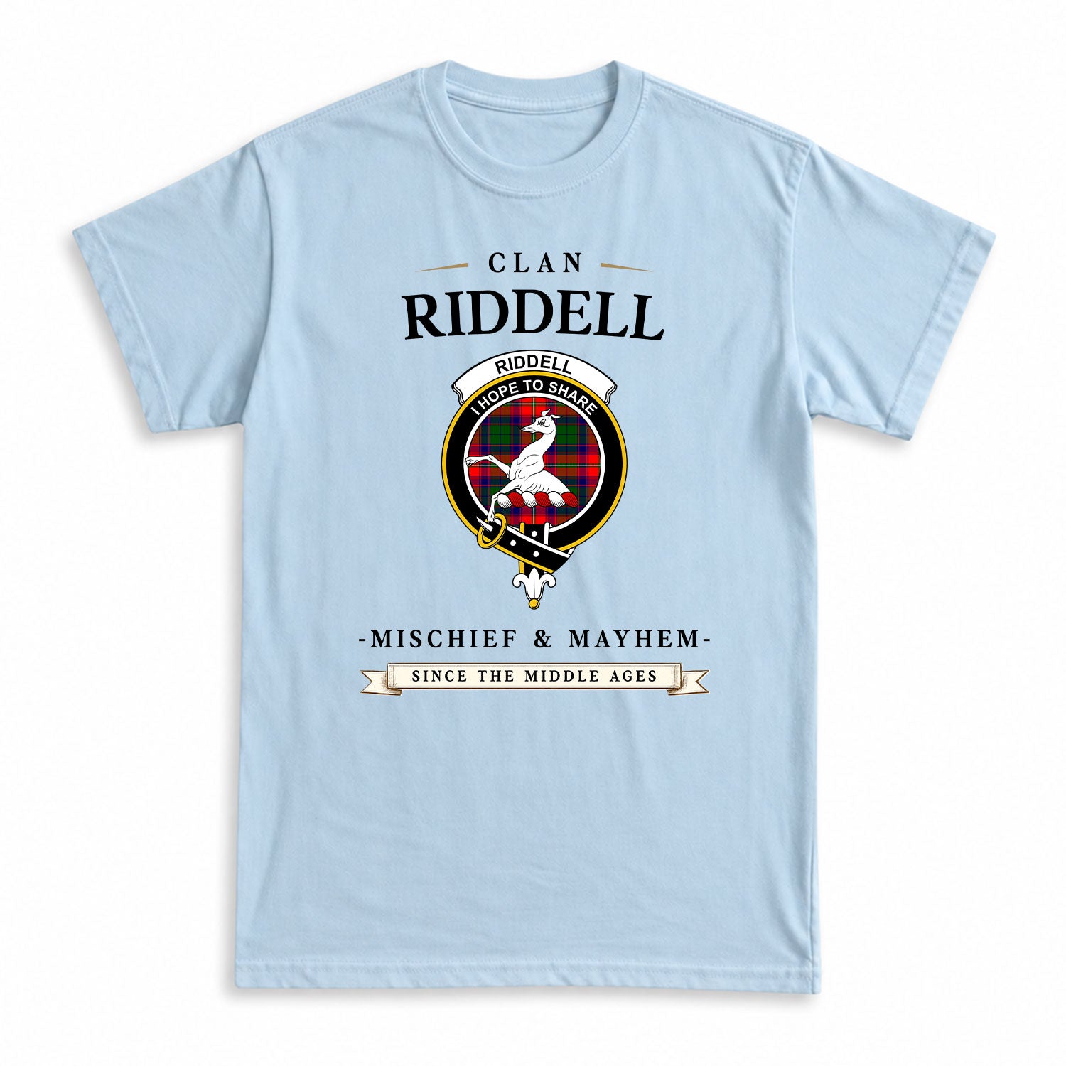 Riddell Tartan Crest Mischief and Mayhem T-shirt