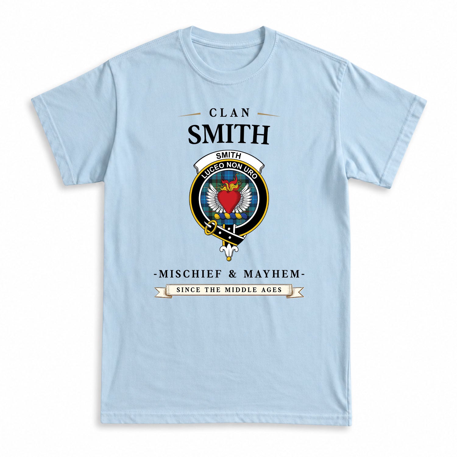 Smith Ancient Tartan Crest Mischief and Mayhem T-shirt