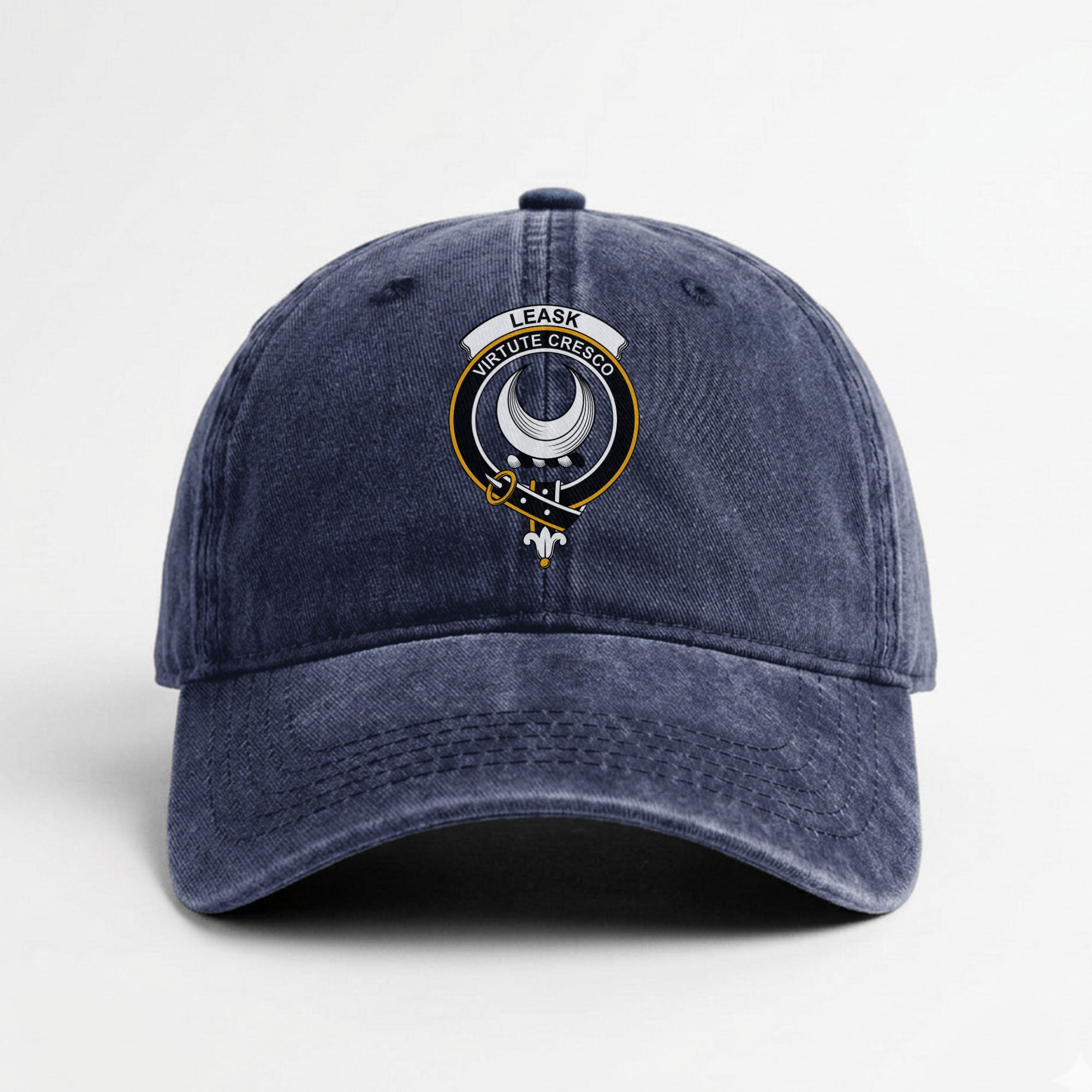 Leask Crest Washed Classic Cap