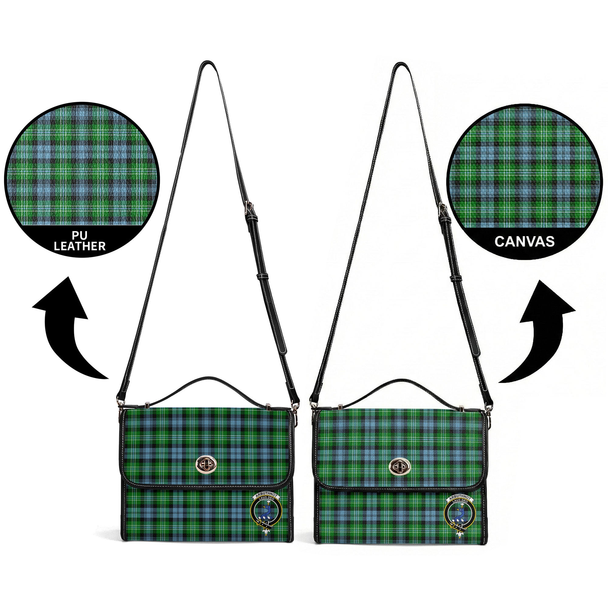 Arbuthnot Ancient Tartan Crest Satchel Bag