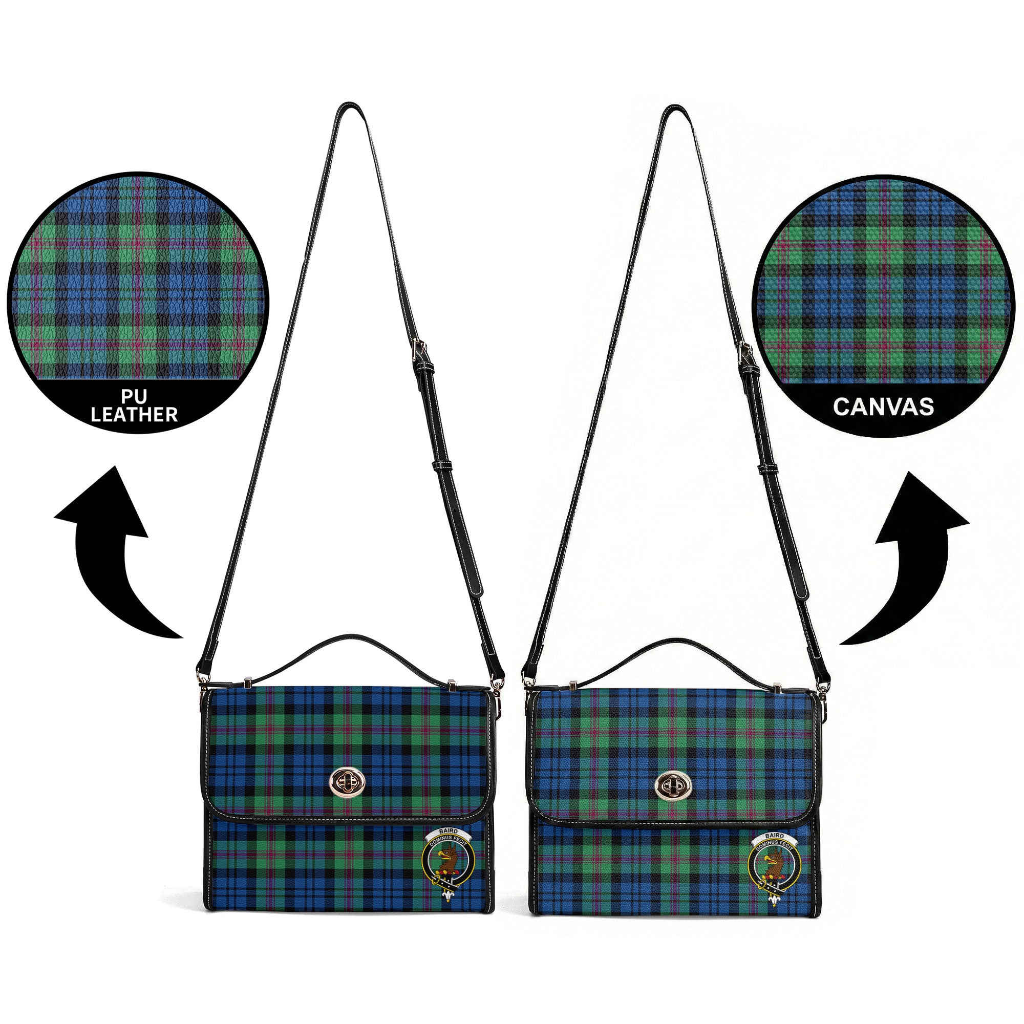 Baird Ancient Tartan Crest Satchel Bag