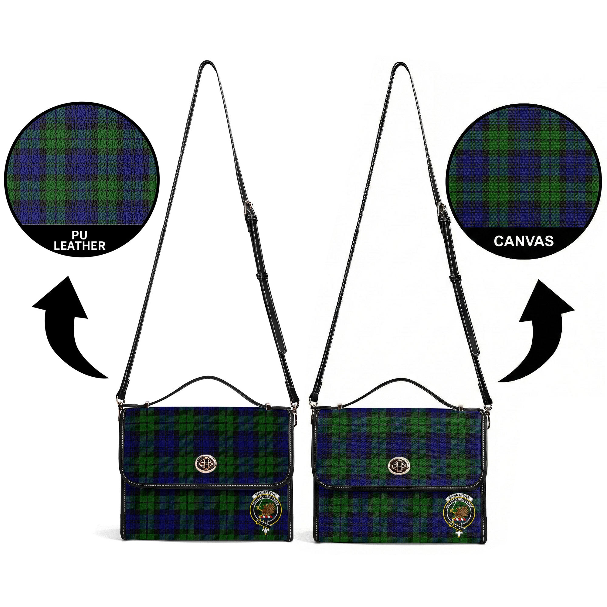 Bannatyne Tartan Crest Satchel Bag