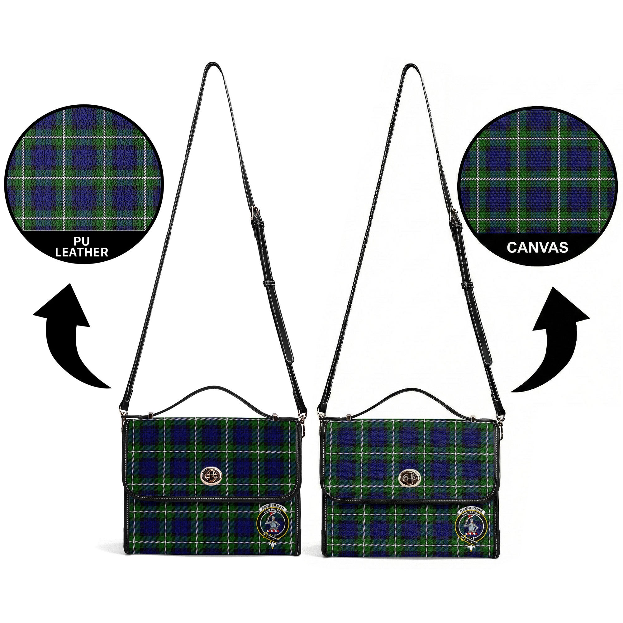 Bannerman Tartan Crest Satchel Bag