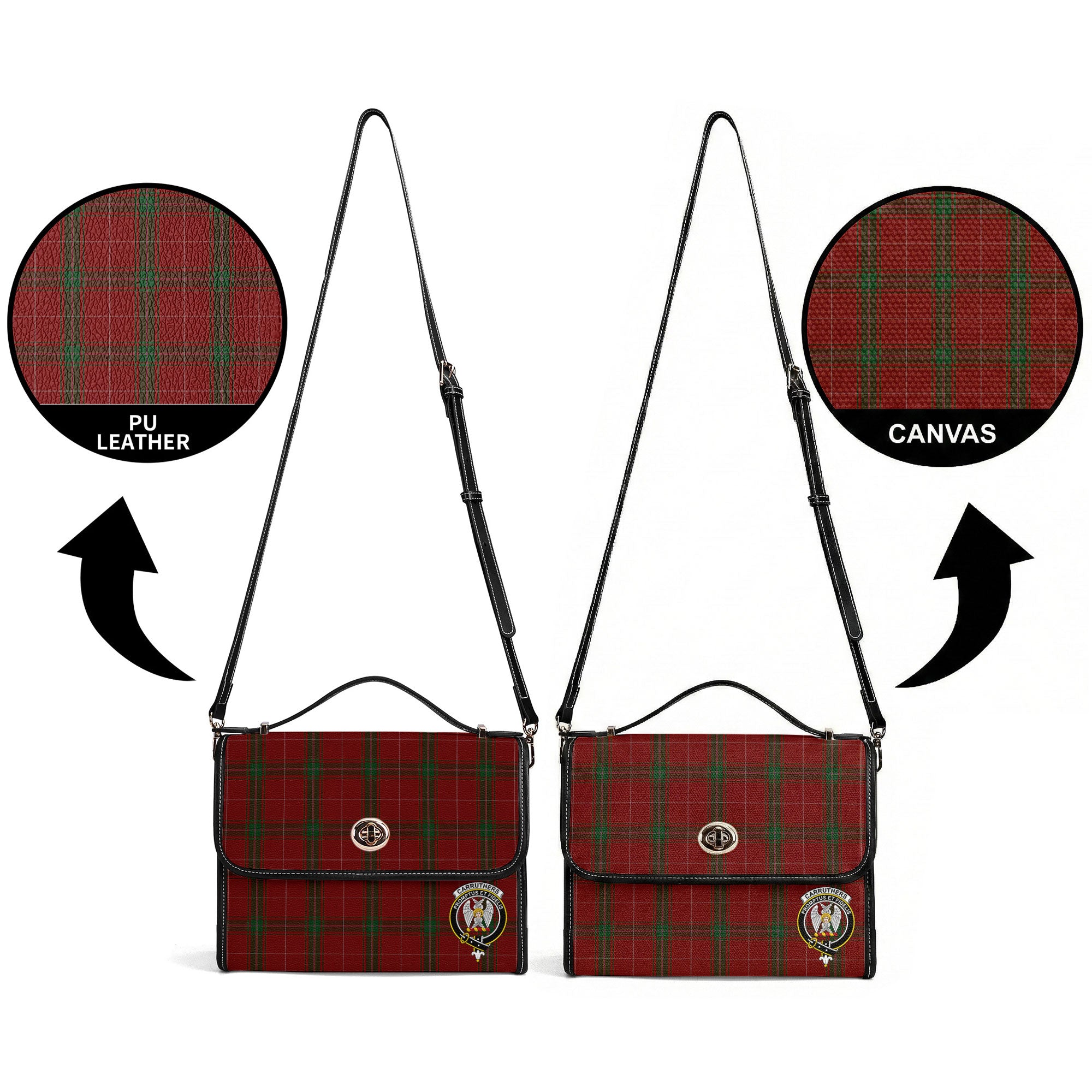 Carruthers Tartan Crest Satchel Bag