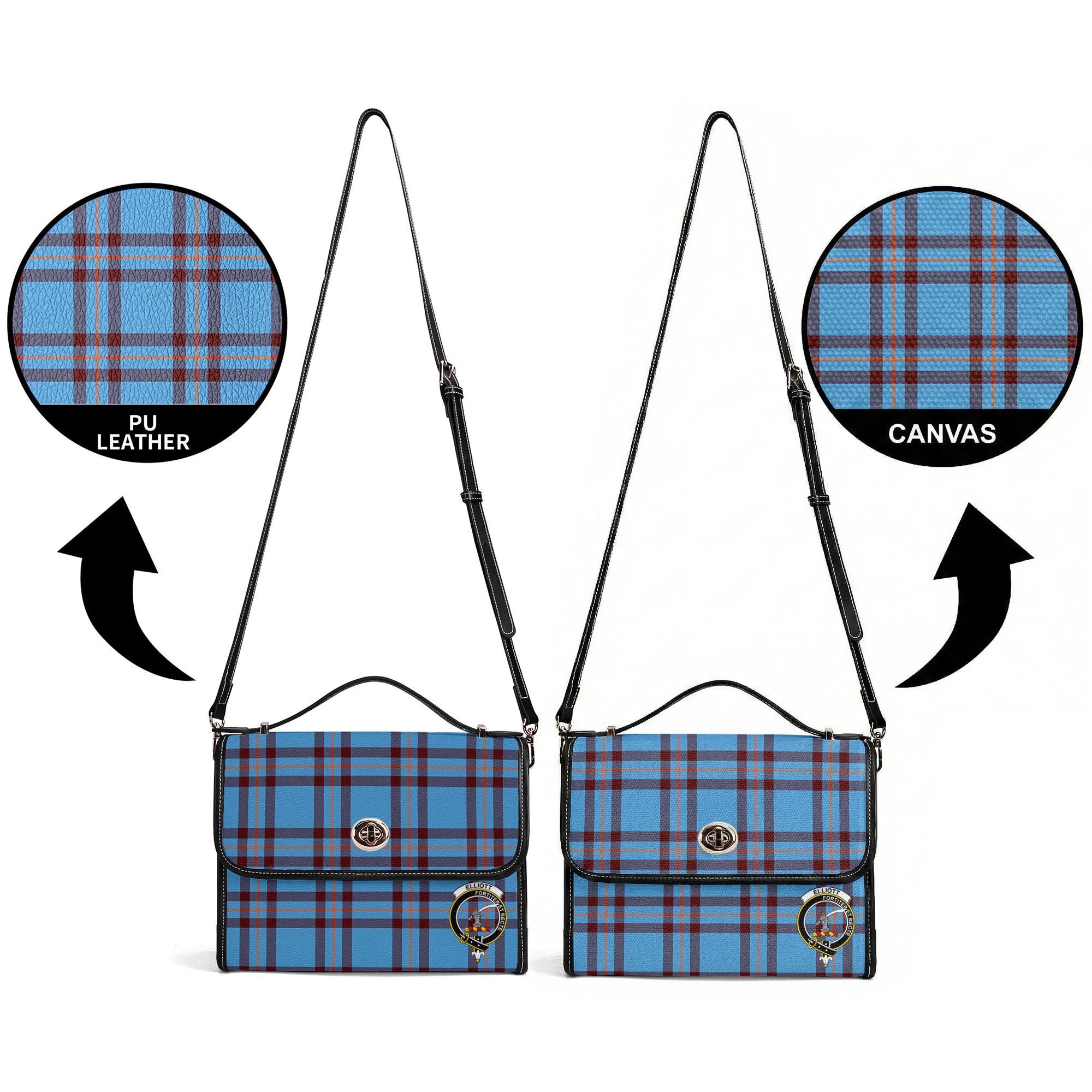 Elliott Ancient Tartan Crest Satchel Bag