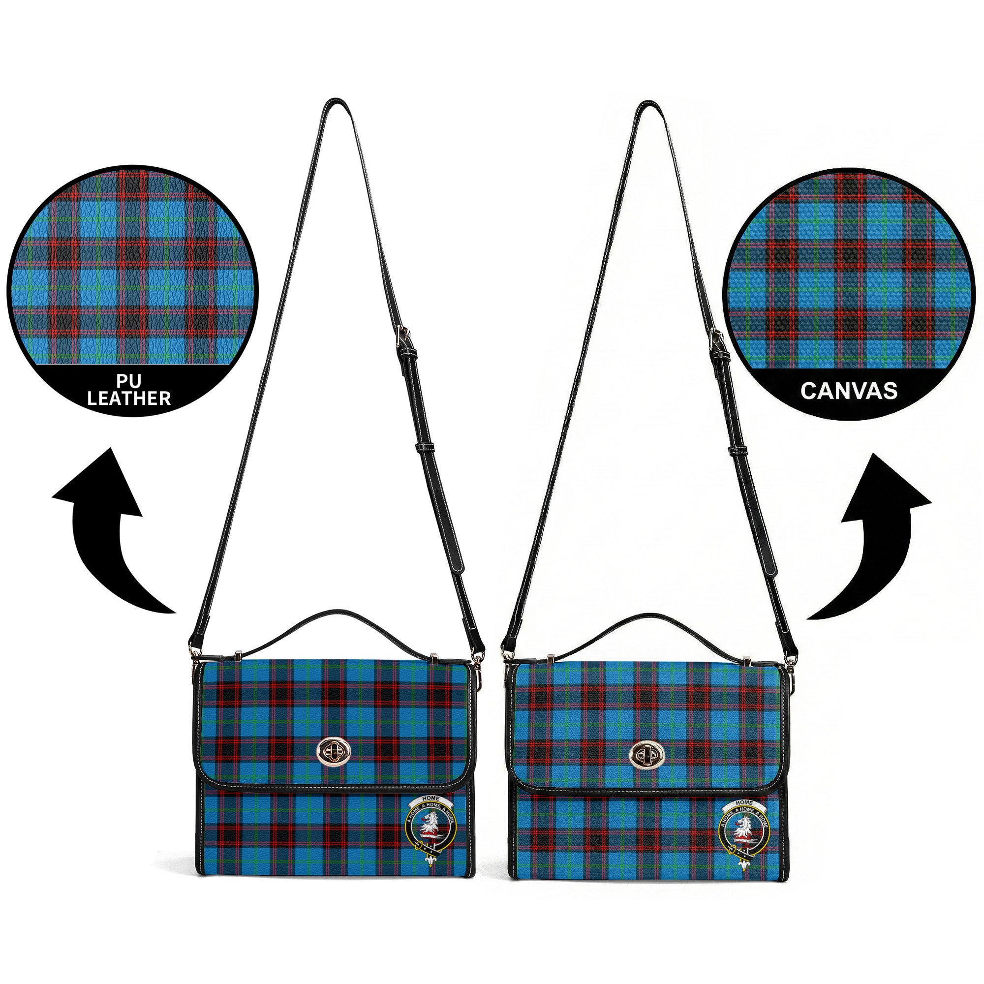 Home Ancient Tartan Crest Satchel Bag