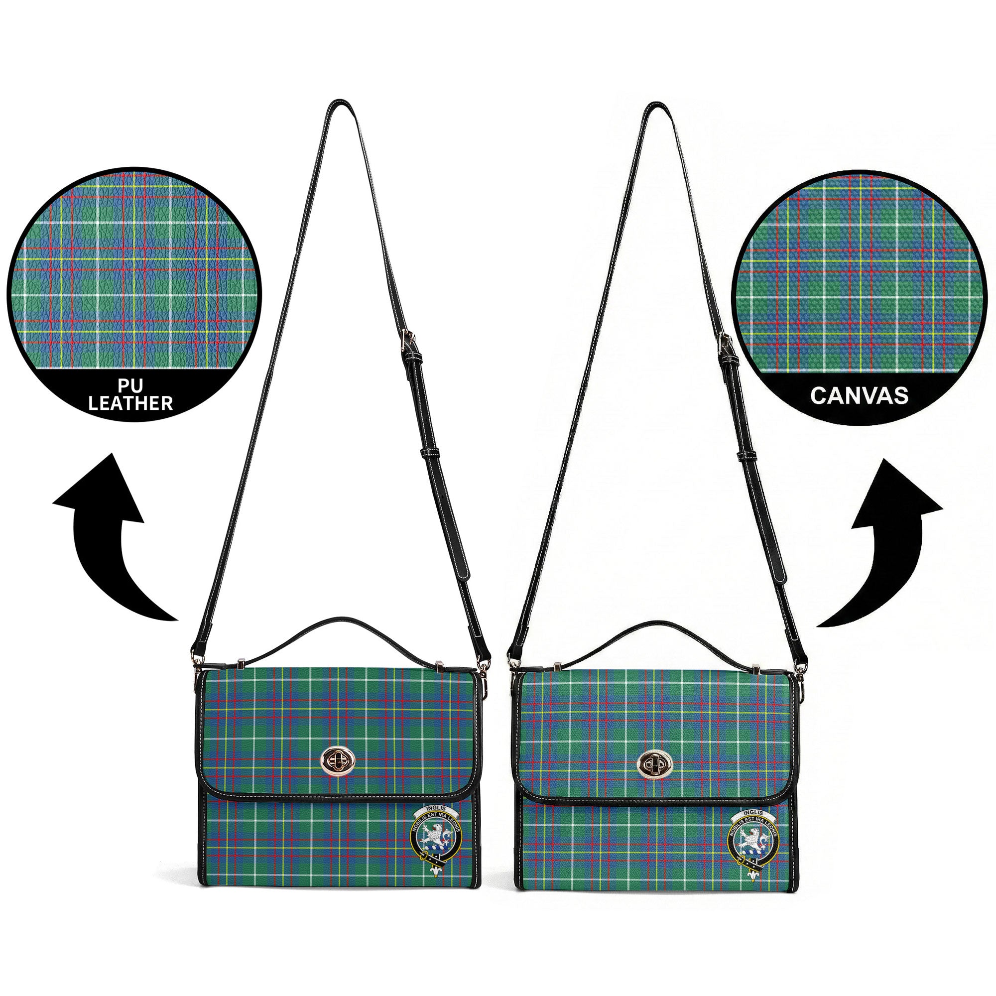 Inglis Ancient Tartan Crest Satchel Bag