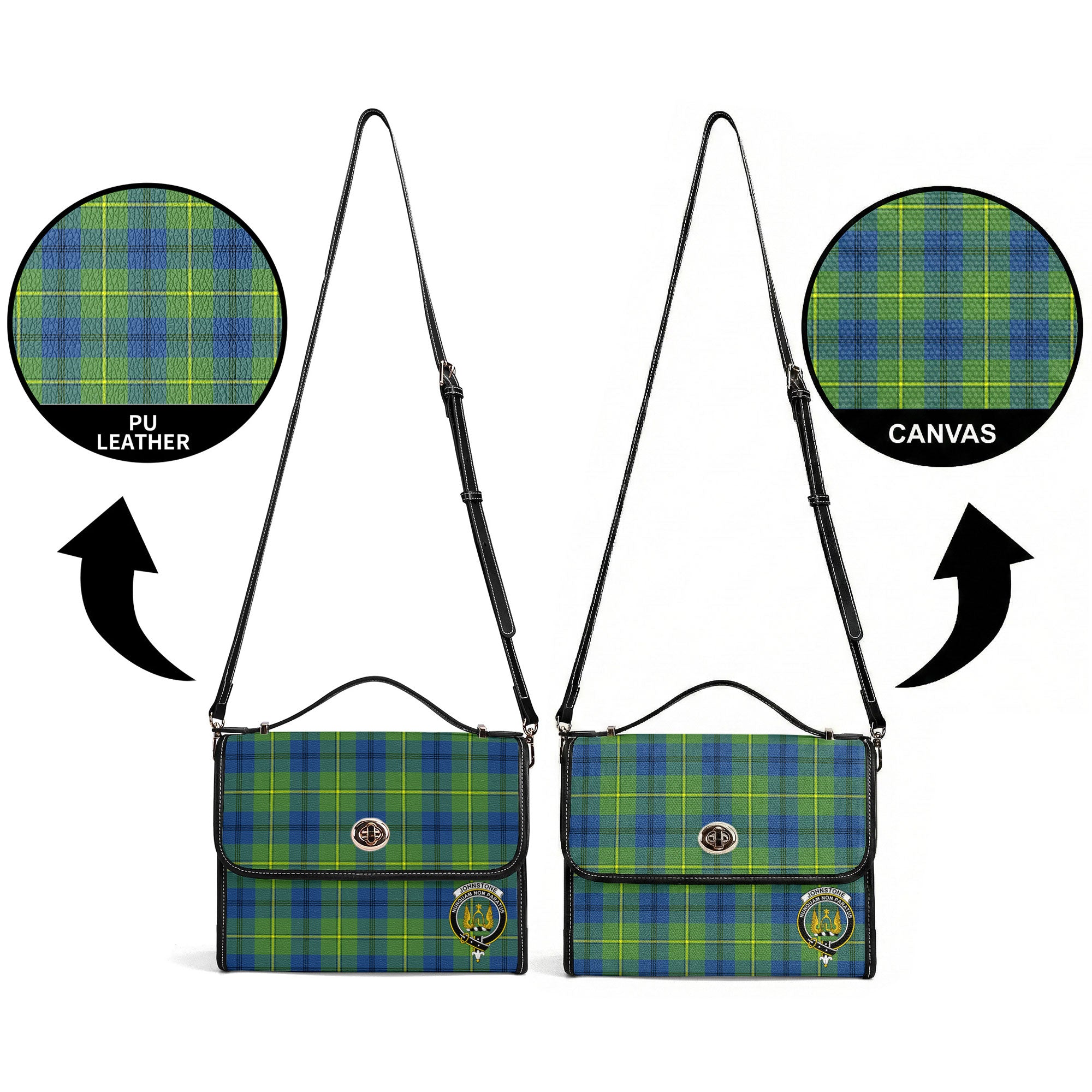 Johnstone Ancient Tartan Crest Satchel Bag