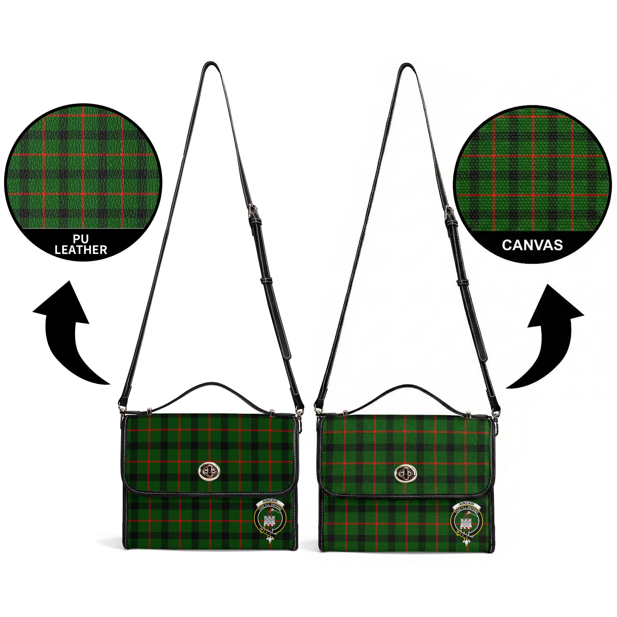 Kincaid Tartan Crest Satchel Bag