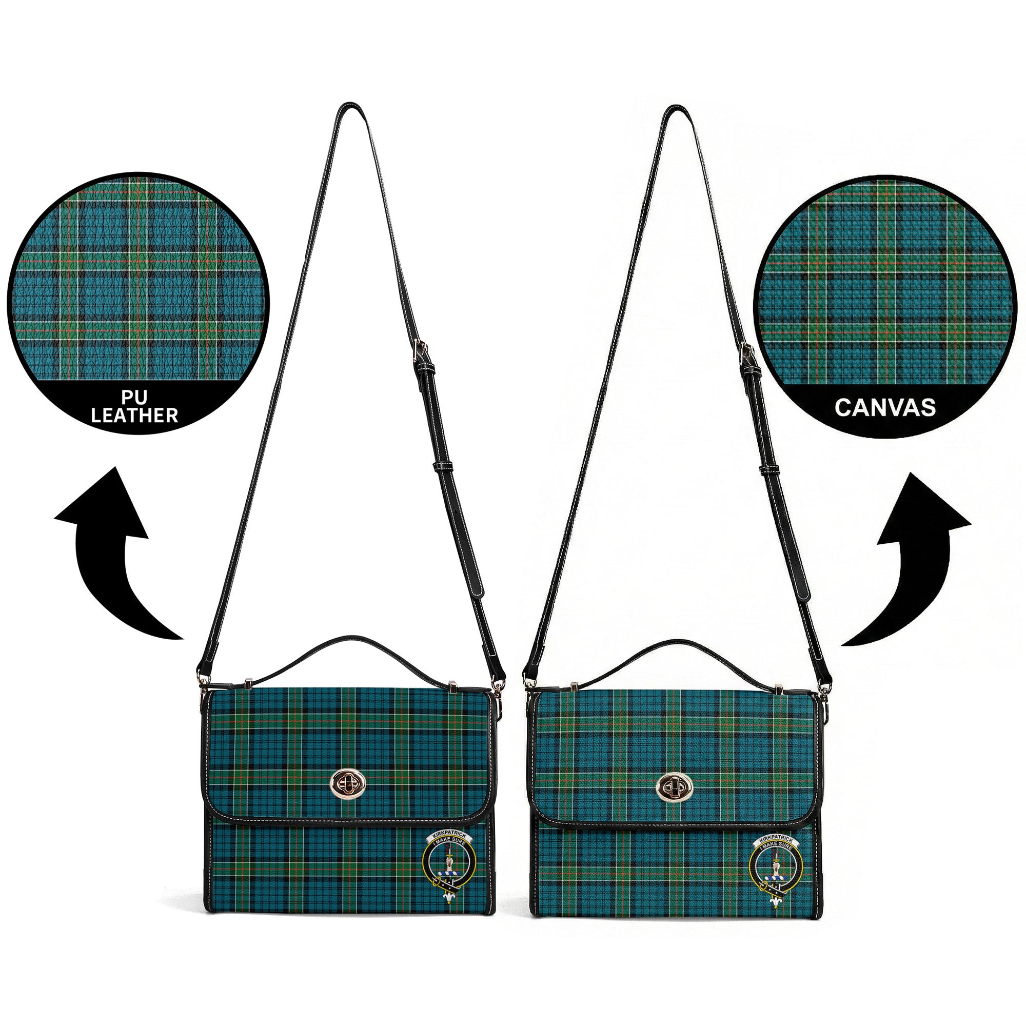 Kirkpatrick Ancient Tartan Crest Satchel Bag