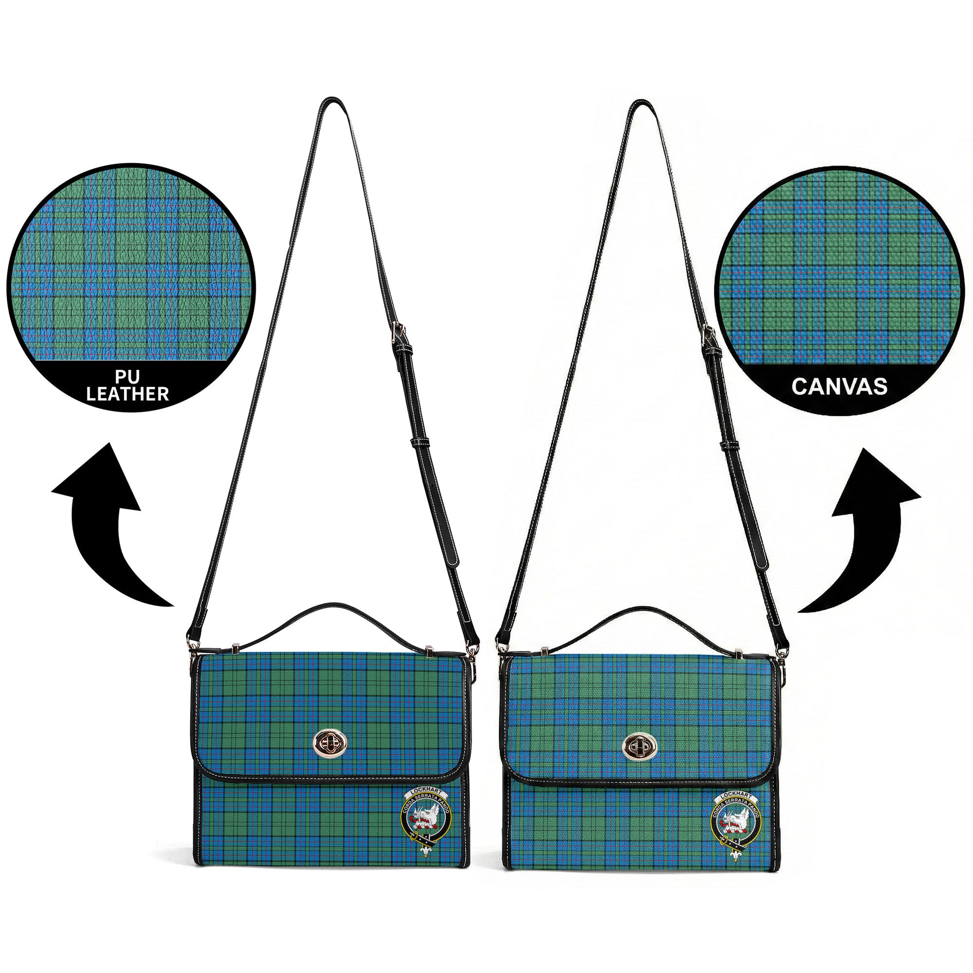 Lockhart Tartan Crest Satchel Bag