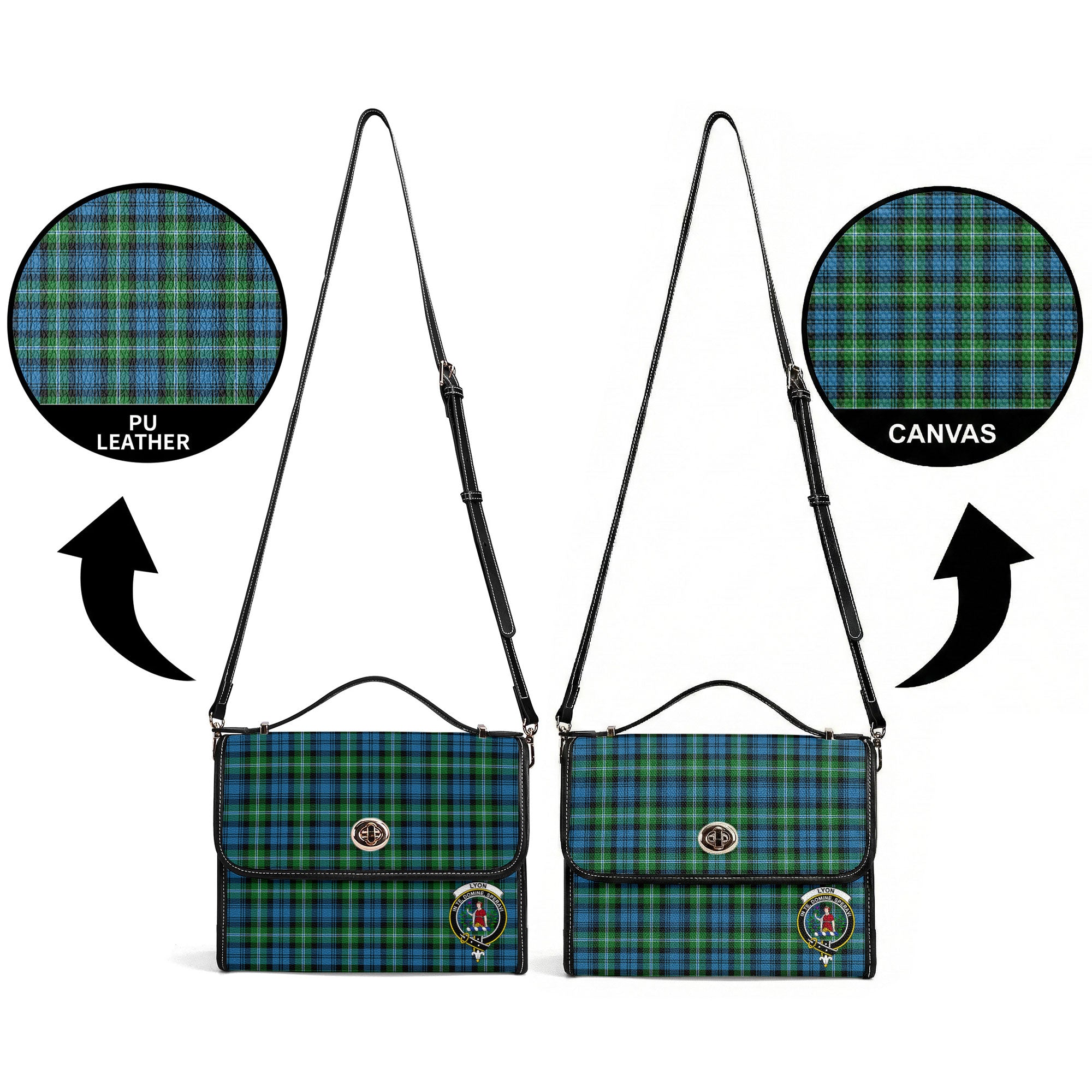 Lyon Tartan Crest Satchel Bag
