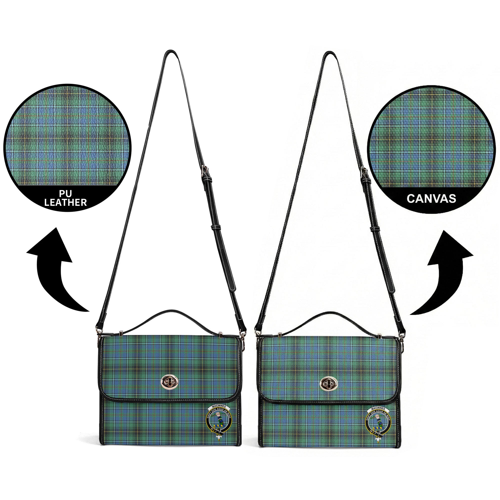 MacInnes Ancient Tartan Crest Satchel Bag