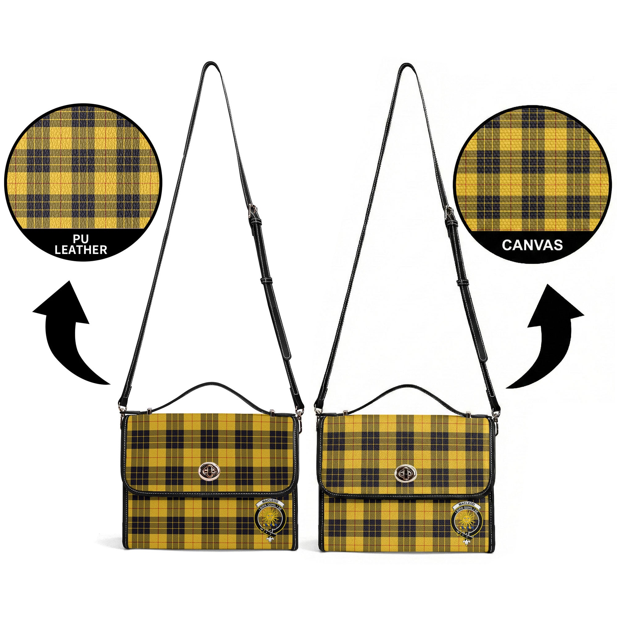 MacLeod of Lewis Ancient Tartan Crest Satchel Bag
