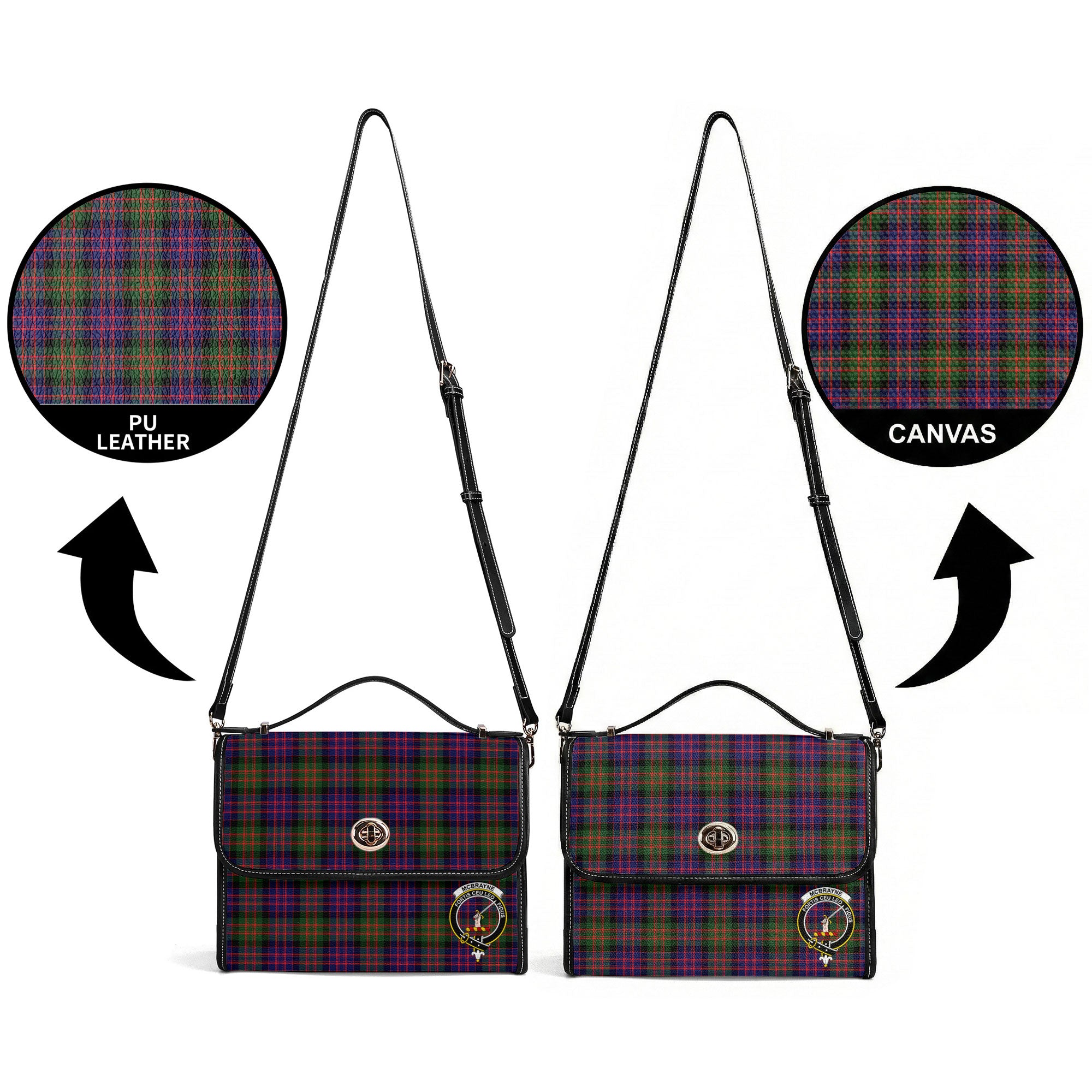 McBrayne Tartan Crest Satchel Bag