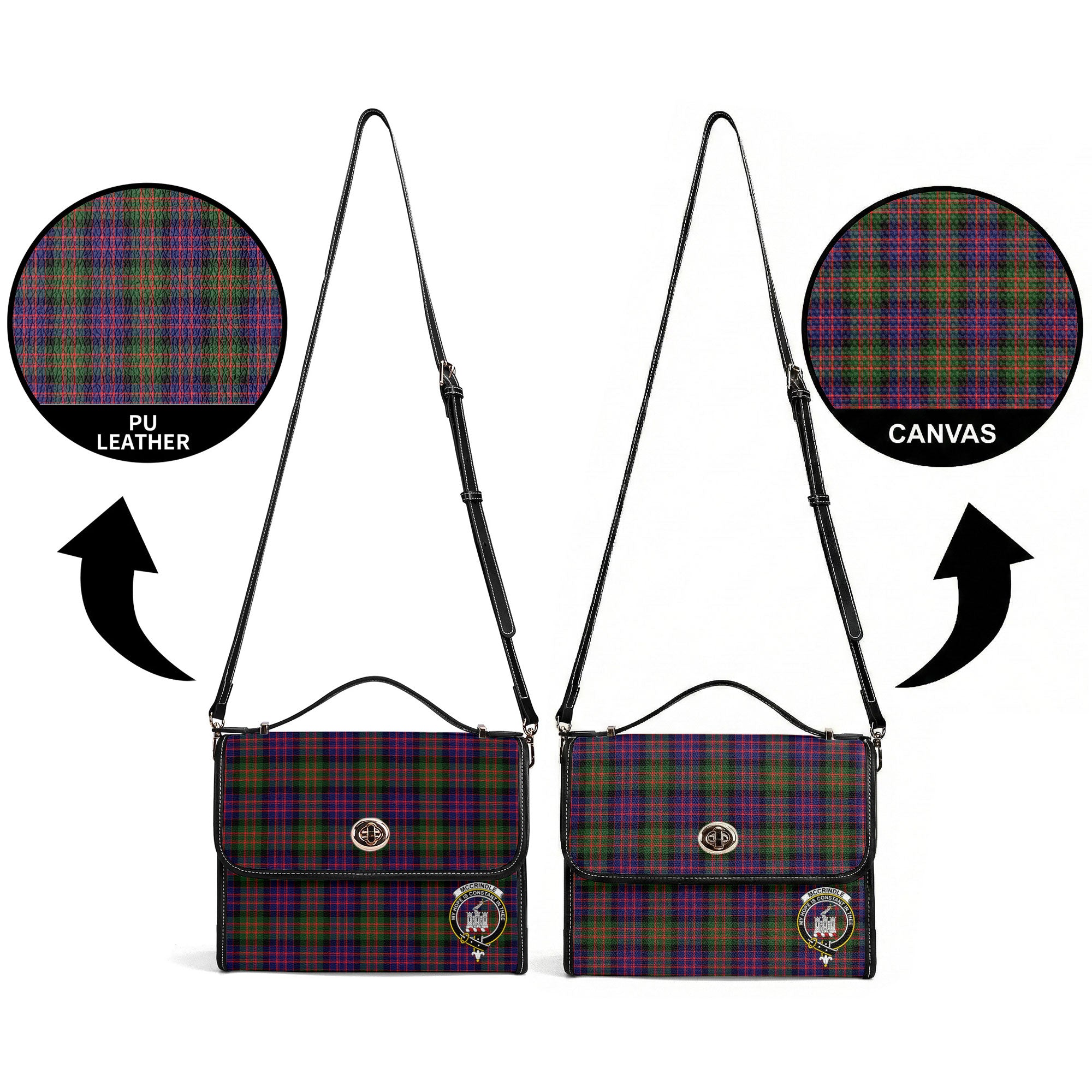 McCrindle Tartan Crest Satchel Bag
