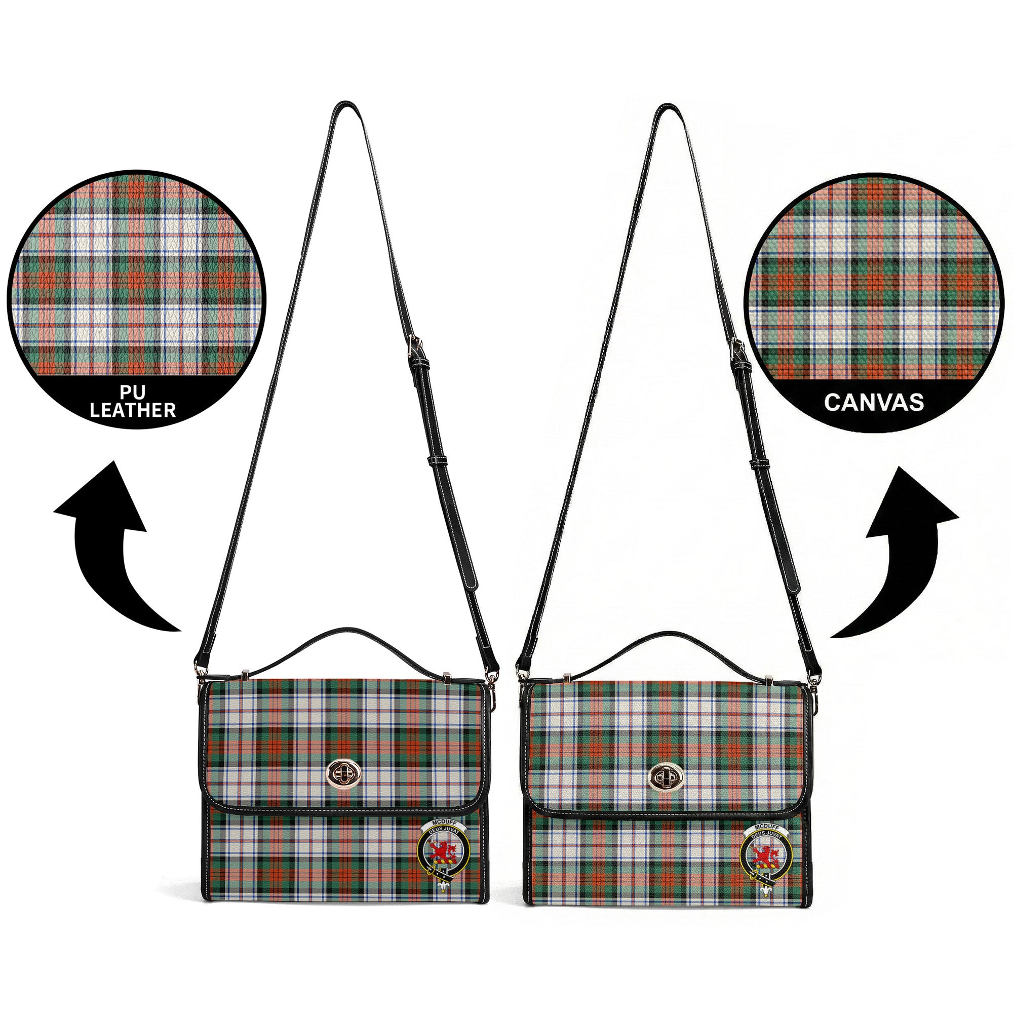 McDuff Dress Ancient Tartan Crest Satchel Bag
