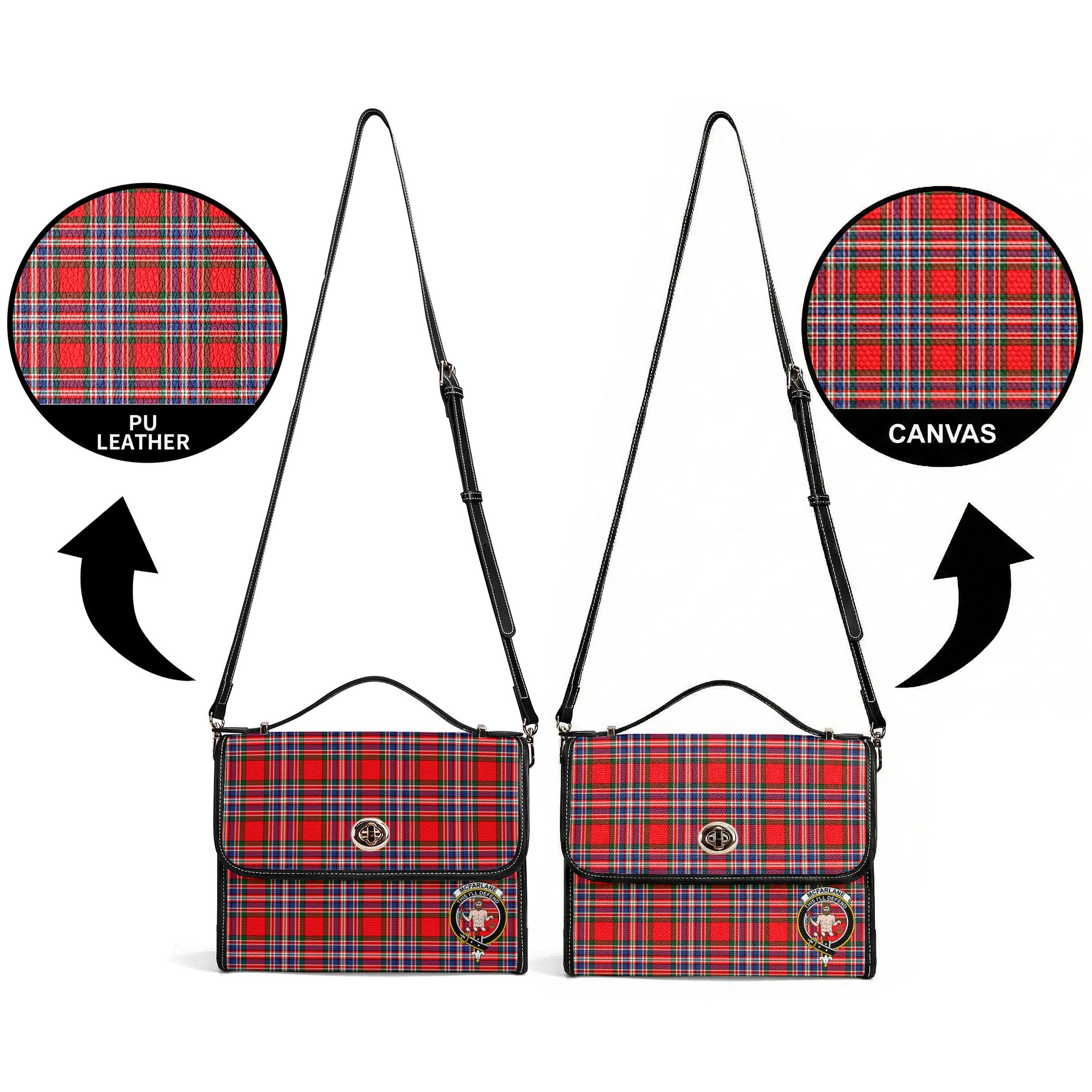 McFarlane Modern Tartan Crest Satchel Bag