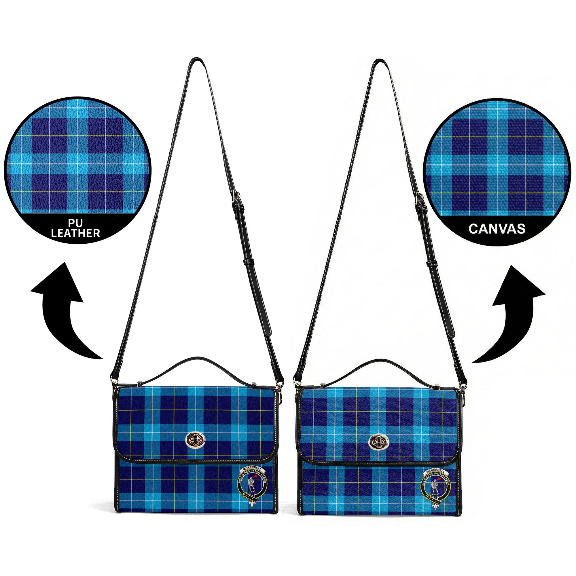 McKerrell Tartan Crest Satchel Bag