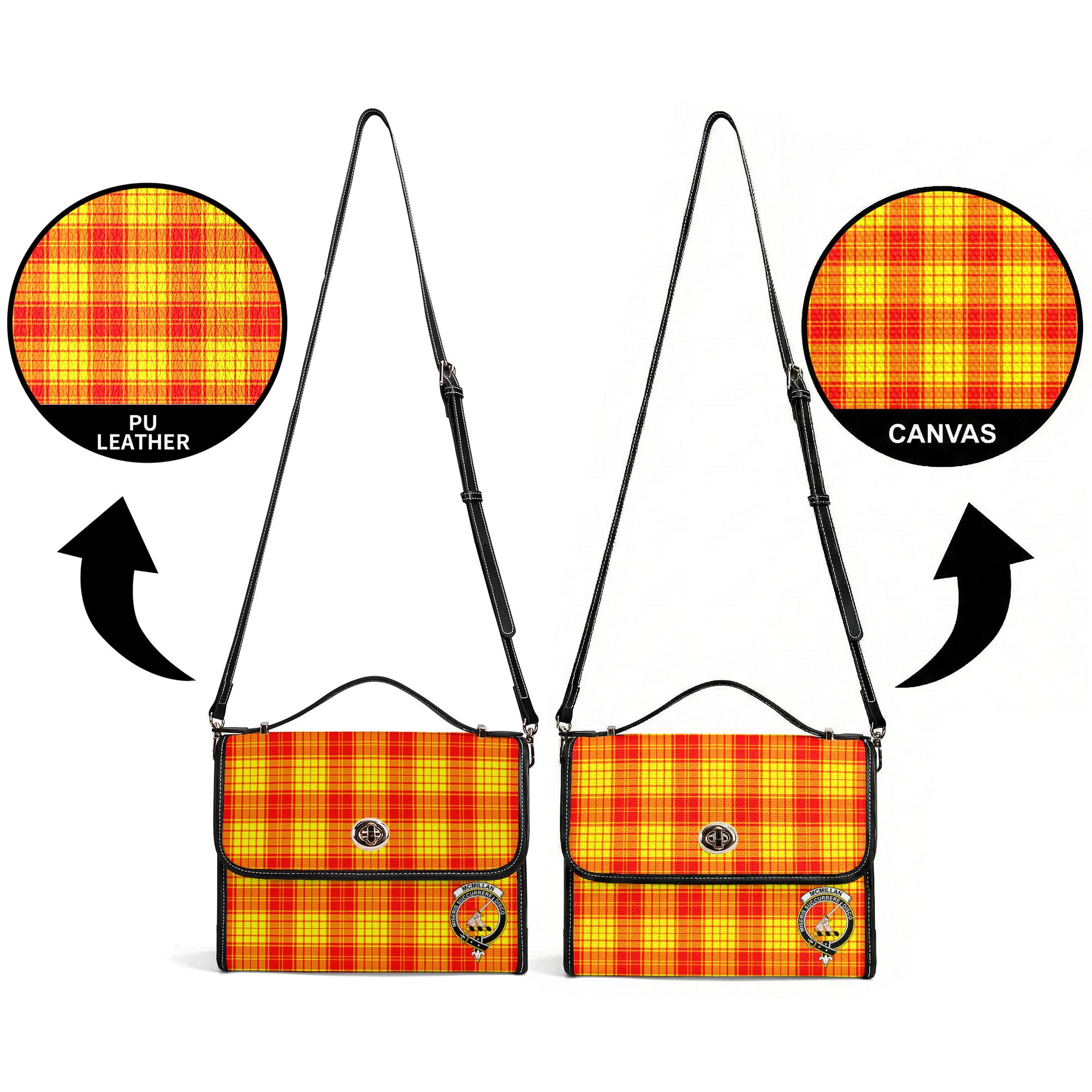 McMillan Clan Tartan Crest Satchel Bag