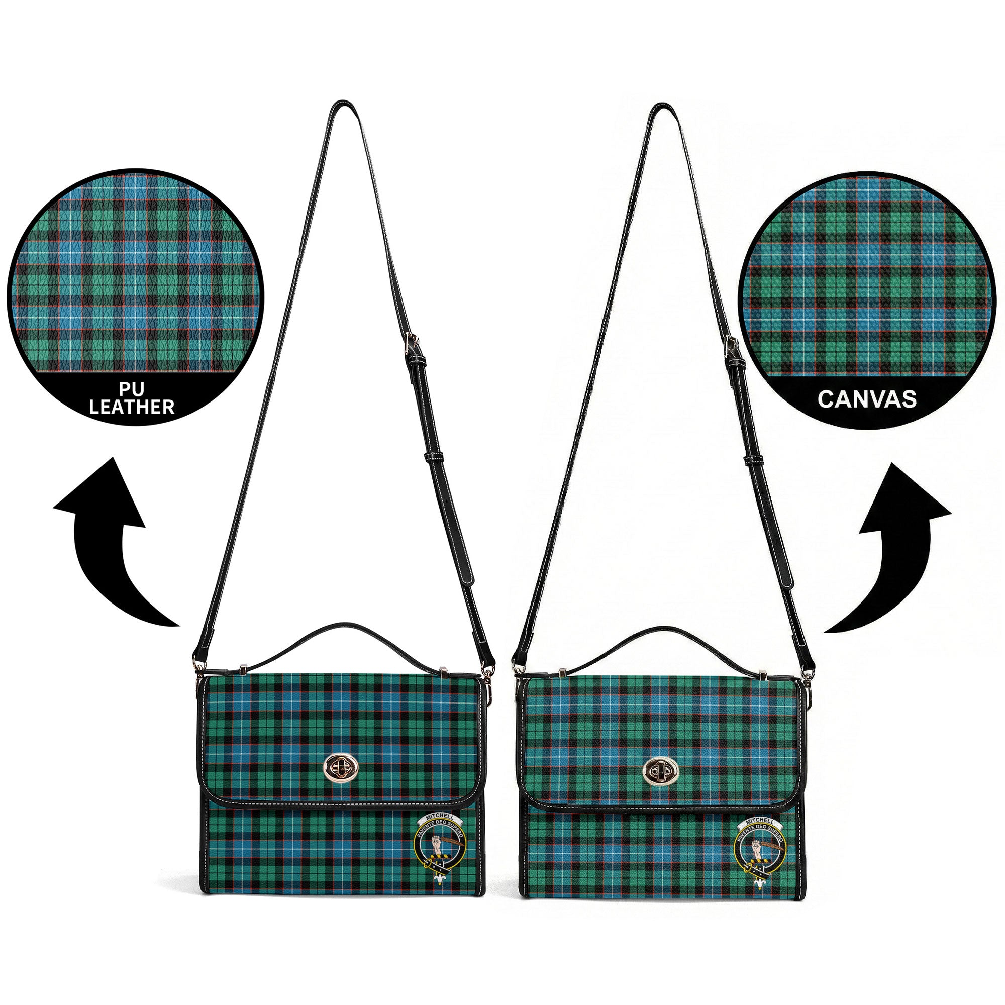 Mitchell Ancient Tartan Crest Satchel Bag