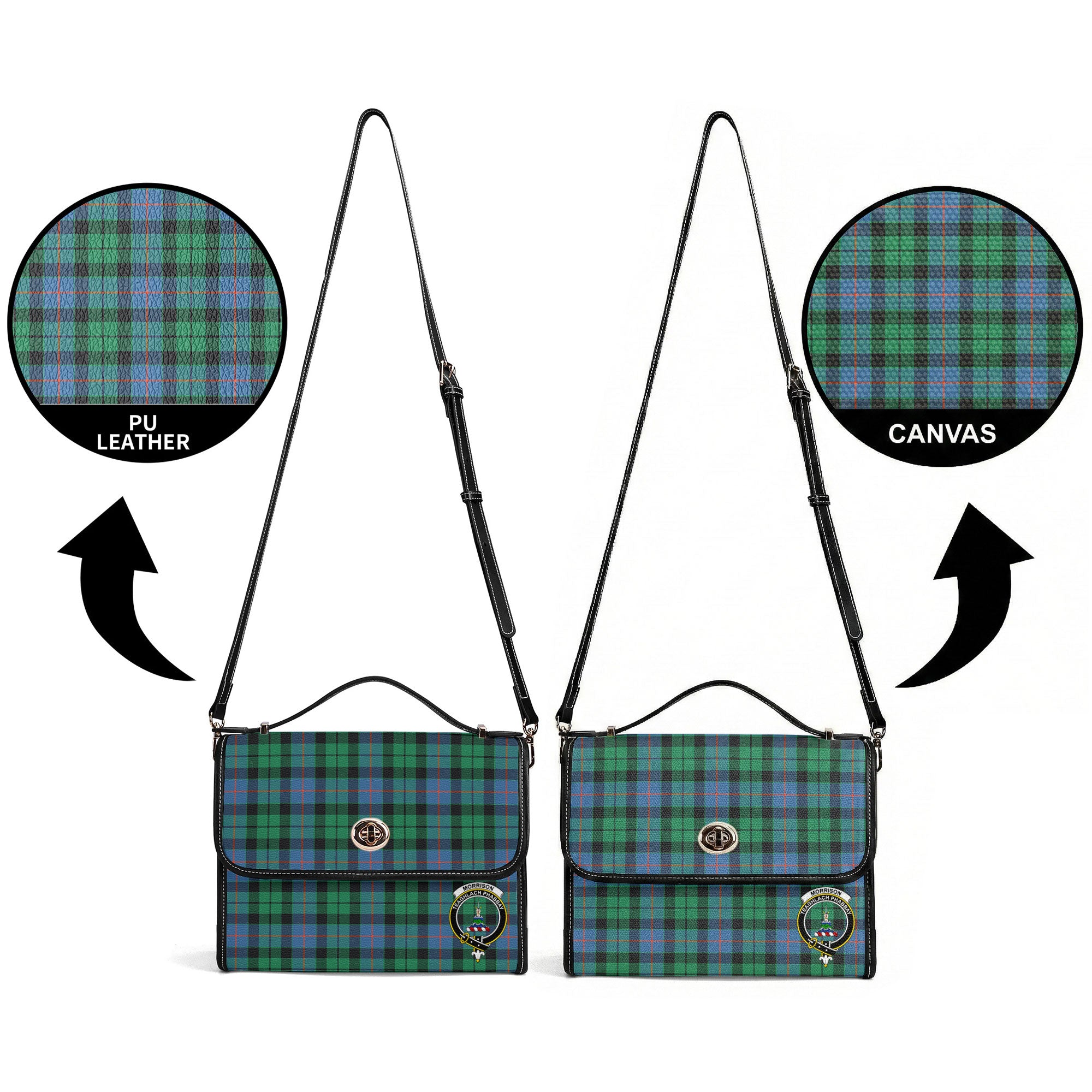 Morrison Ancient Tartan Crest Satchel Bag