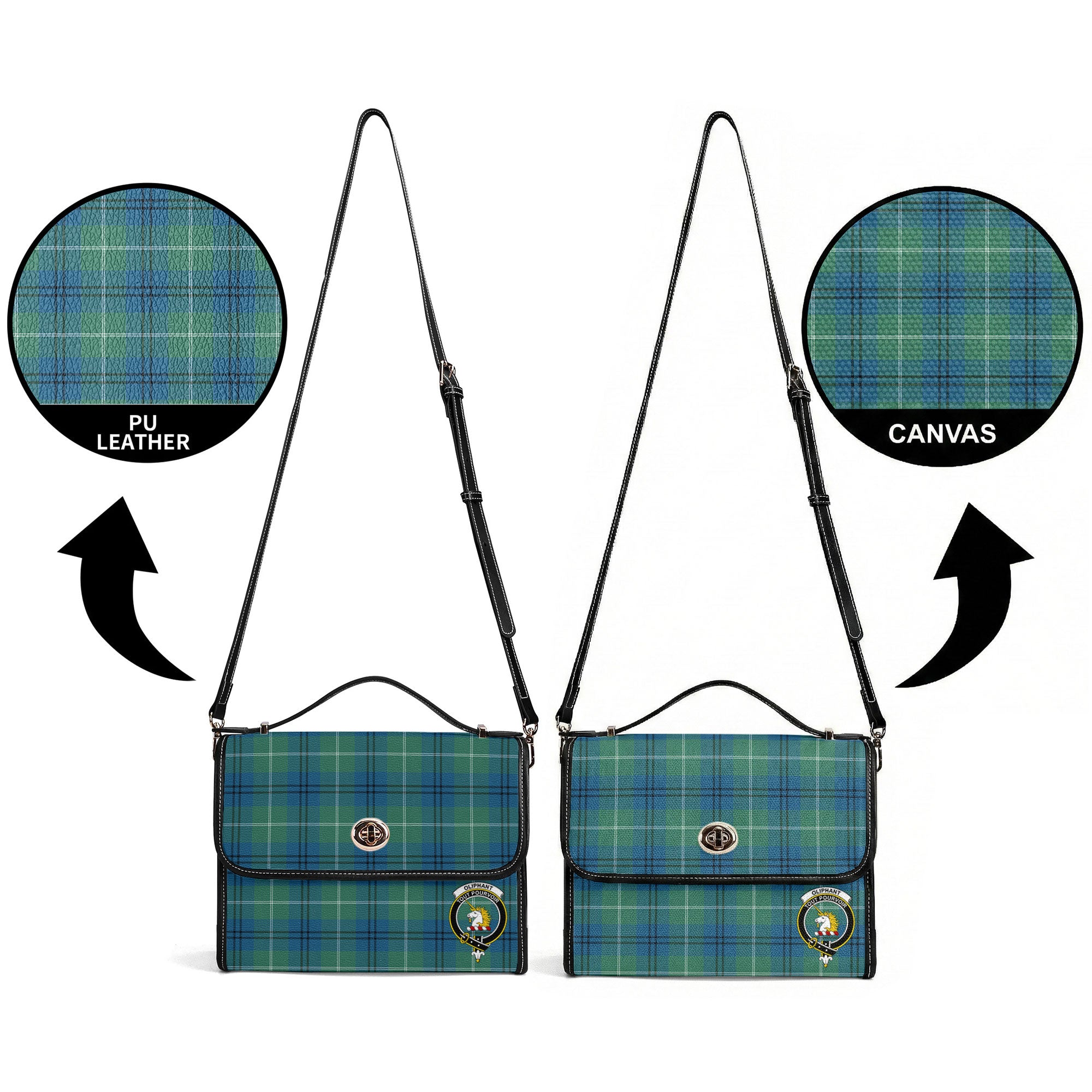 Oliphant Ancient Tartan Crest Satchel Bag